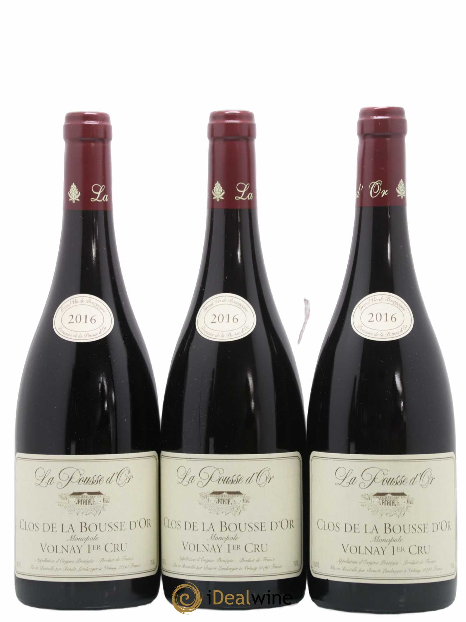 Volnay 1er Cru Clos de la Bousse d'Or La Pousse d'Or (Domaine de) 2016 - Lot de 3 bouteilles - 0