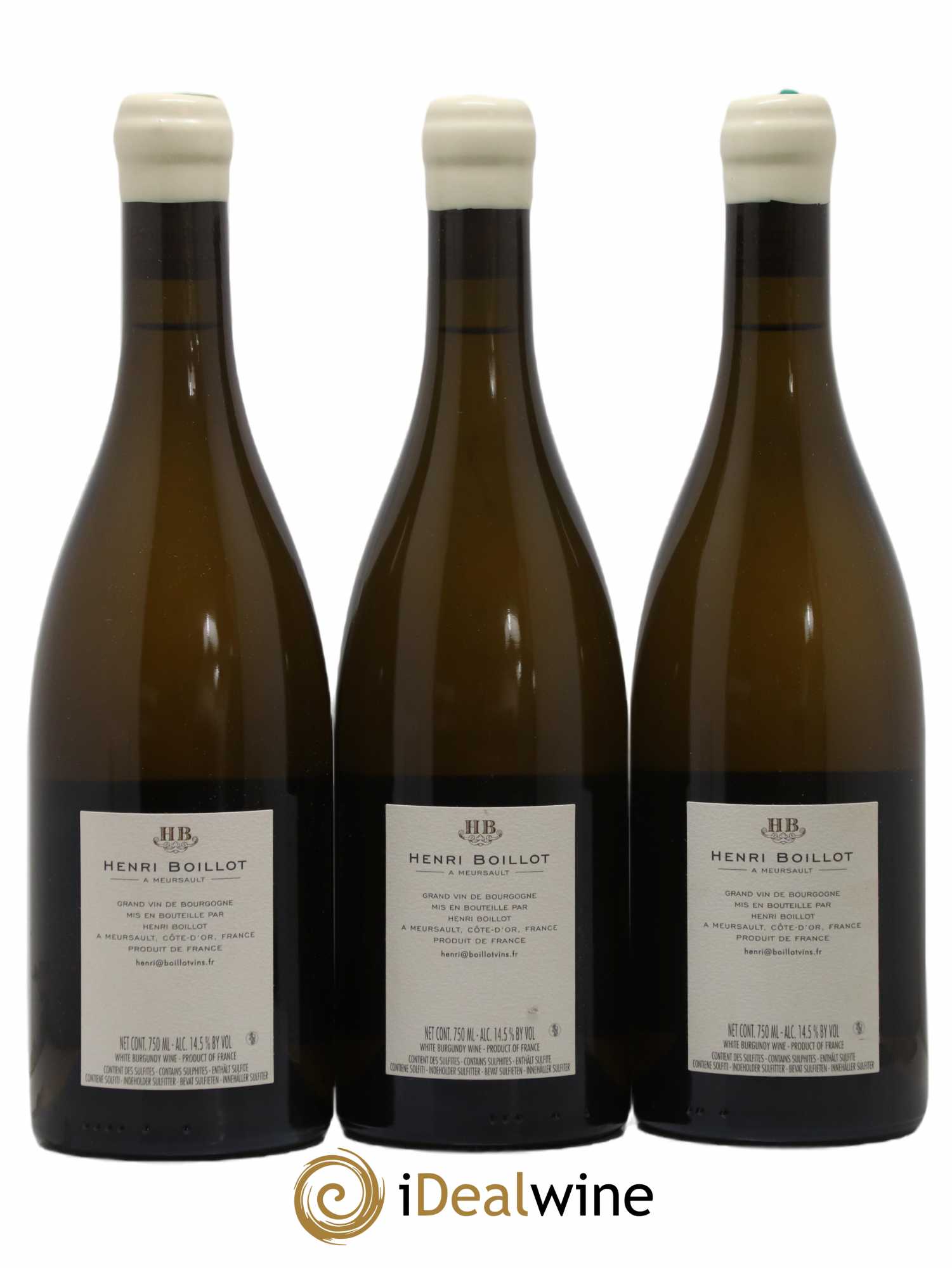 Meursault 1er Cru Poruzots Henri Boillot (Domaine) 2019 - Lot de 3 bouteilles - 1