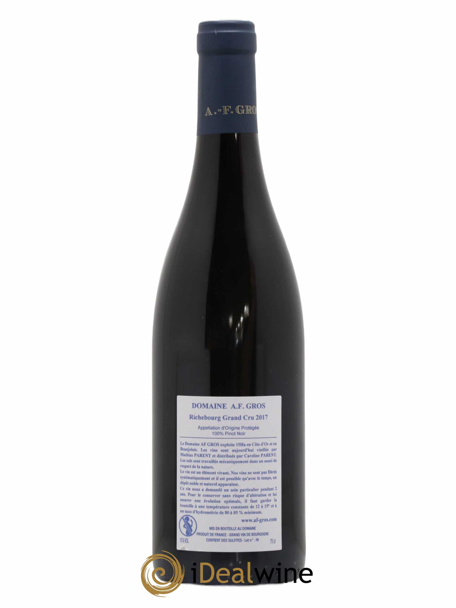 Richebourg Grand Cru A.-F. Gros 2017 - Lot de 1 bouteille - 1