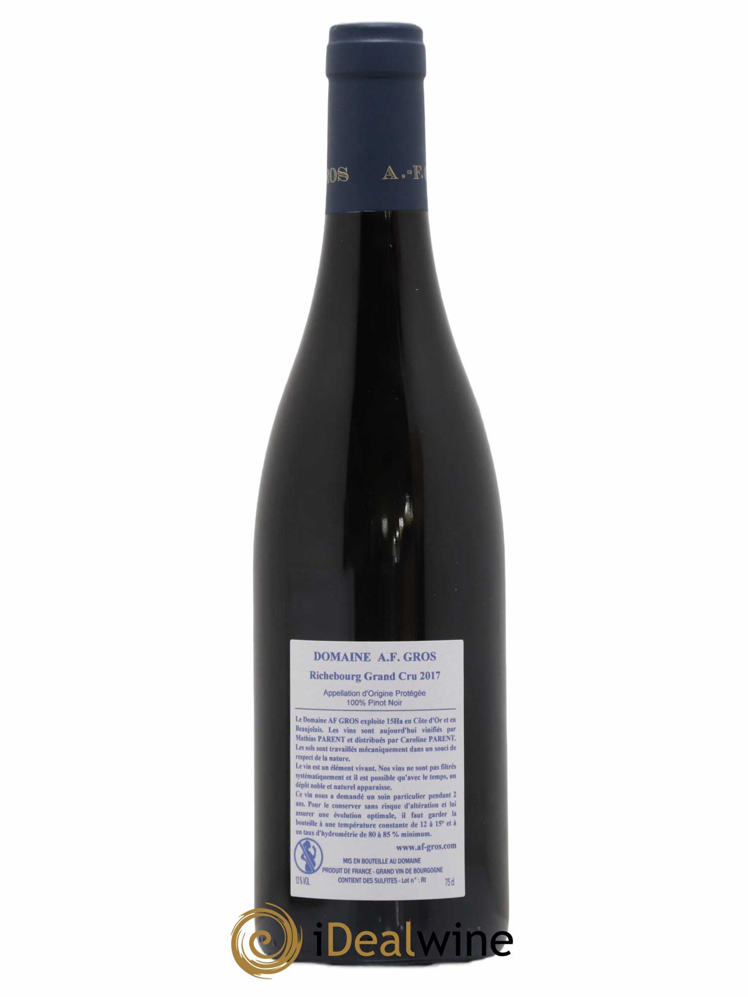 Richebourg Grand Cru A.-F. Gros 2017 - Lot de 1 bouteille - 1