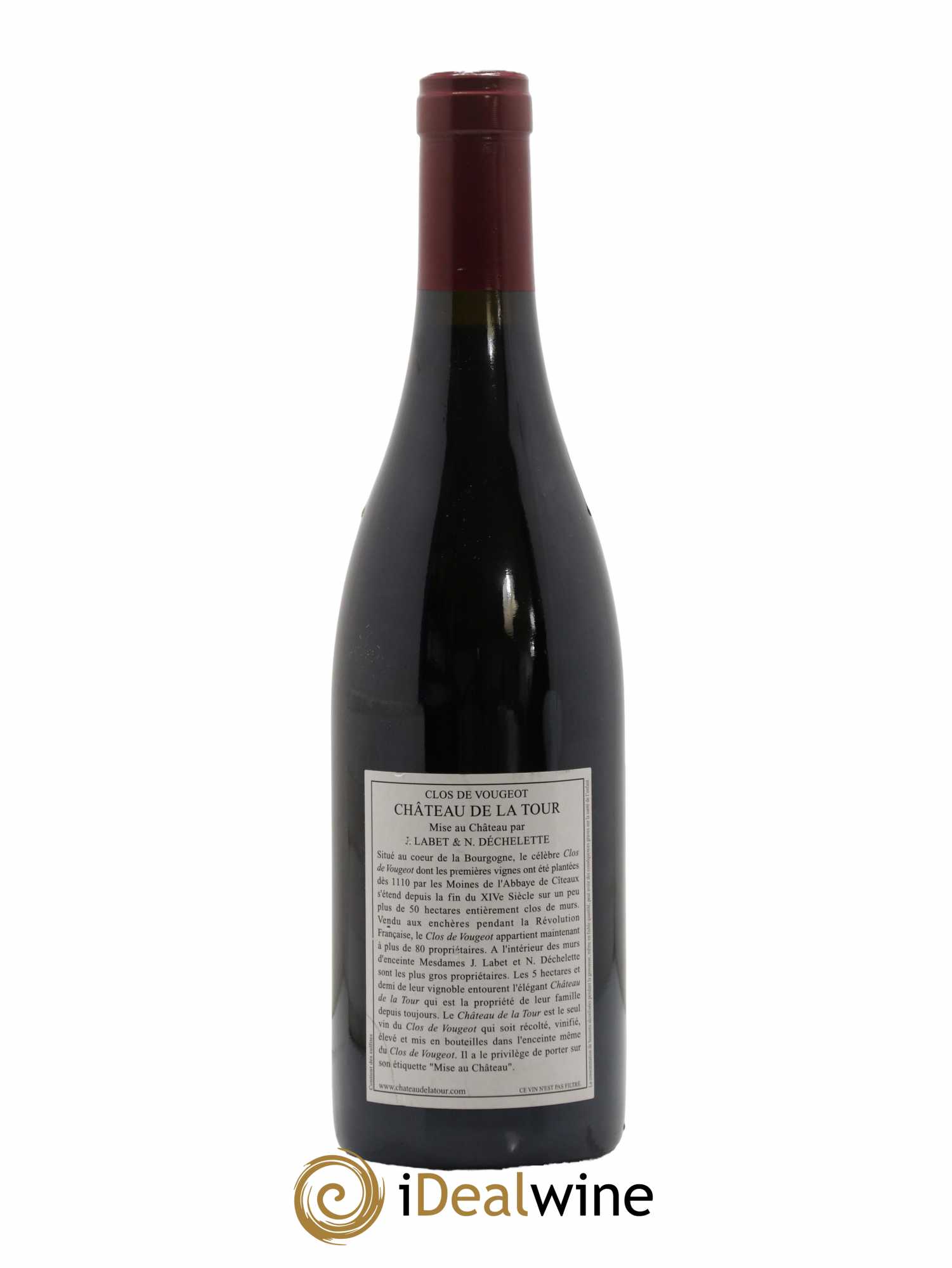 Clos de Vougeot Grand Cru Château de La Tour 2012 - Lot de 1 bouteille - 1