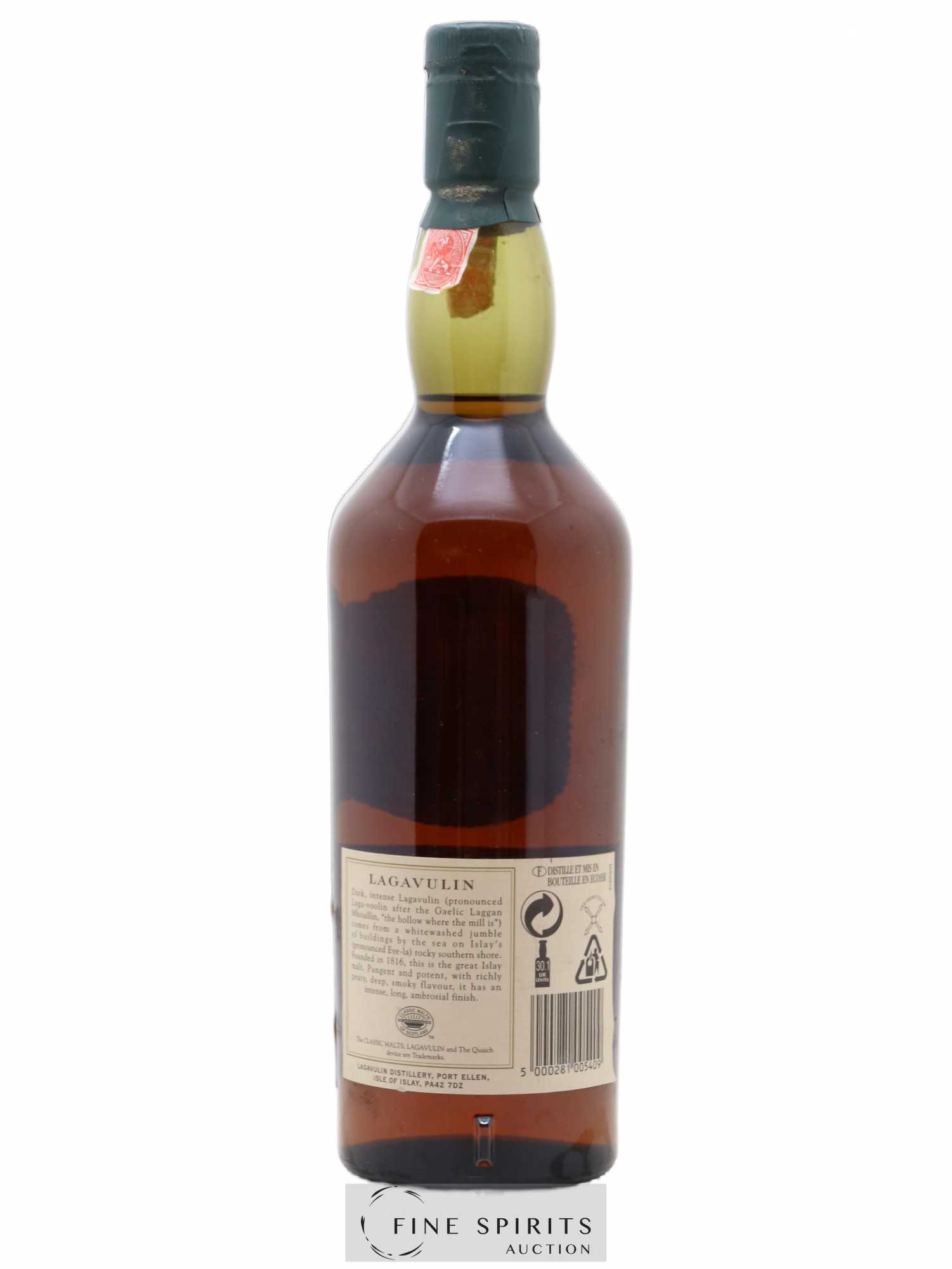 Lagavulin 16 years Of. (70cl.) - Lot de 1 bouteille - 1