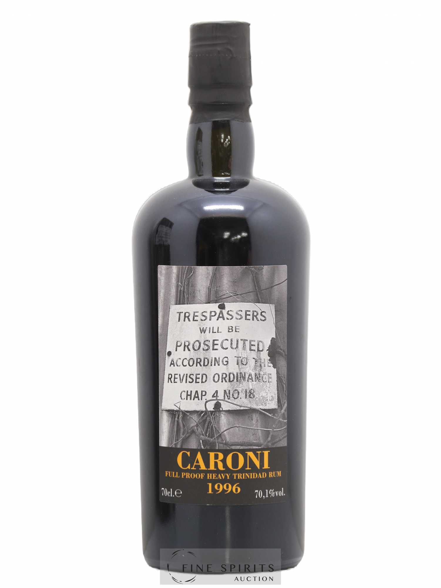 Caroni 20 years 1996 Velier Trespassers 35th Release - 3038 bottles - bottled 2016 Full Proof - Lot de 1 bouteille - 1