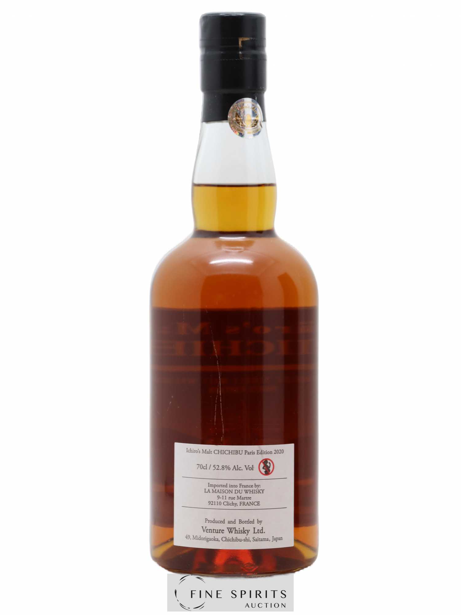 Chichibu Of. Paris Edition 2020 Release - One of 1833 Ichiro's Malt - Lot de 1 bouteille - 2