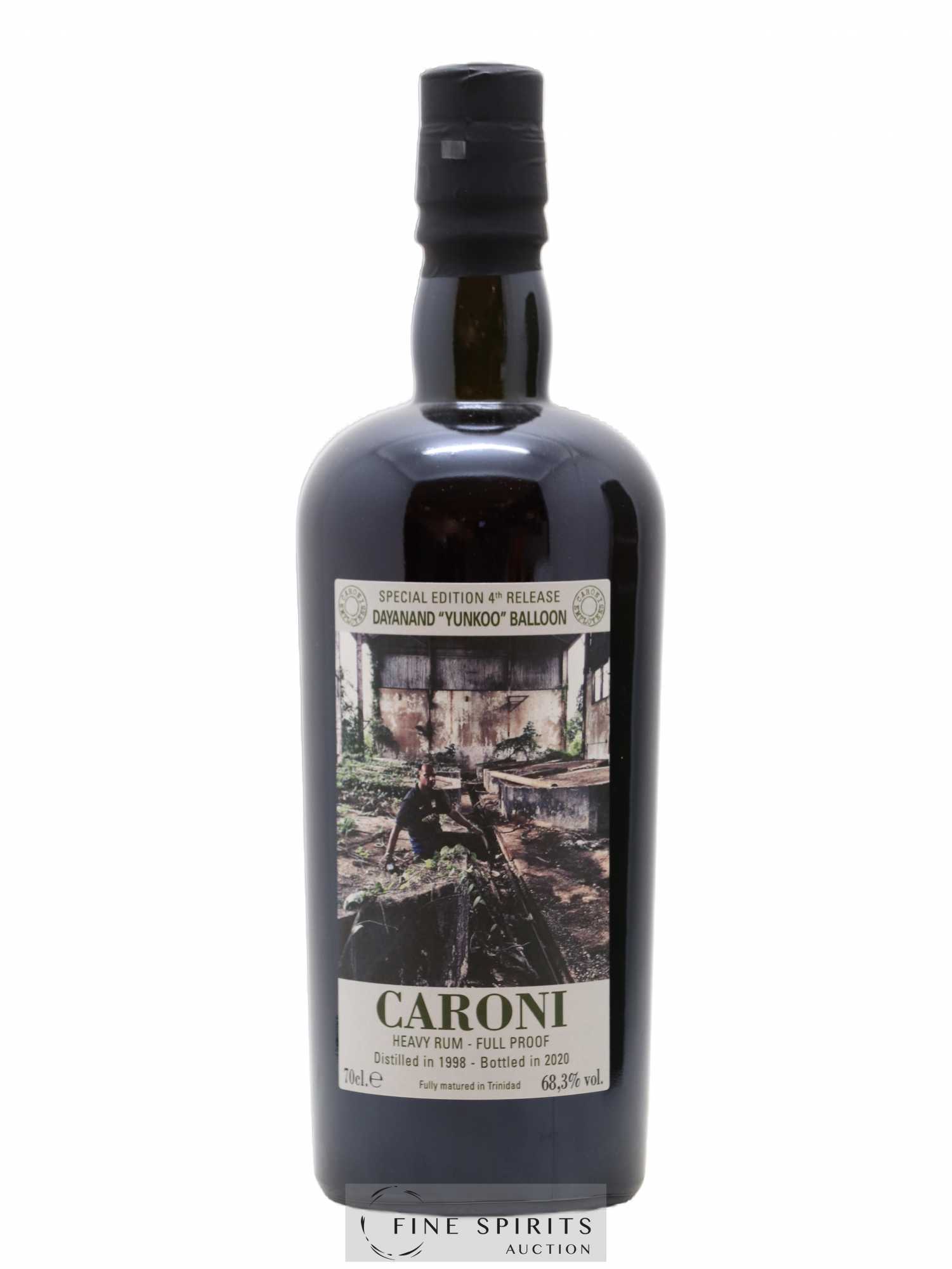Caroni 1998 Velier Special Edition Dayanand Yunkoo Balloon 4th Release - One of 1180 - bottled 2020 Employee Serie - Lot de 1 bouteille - 1