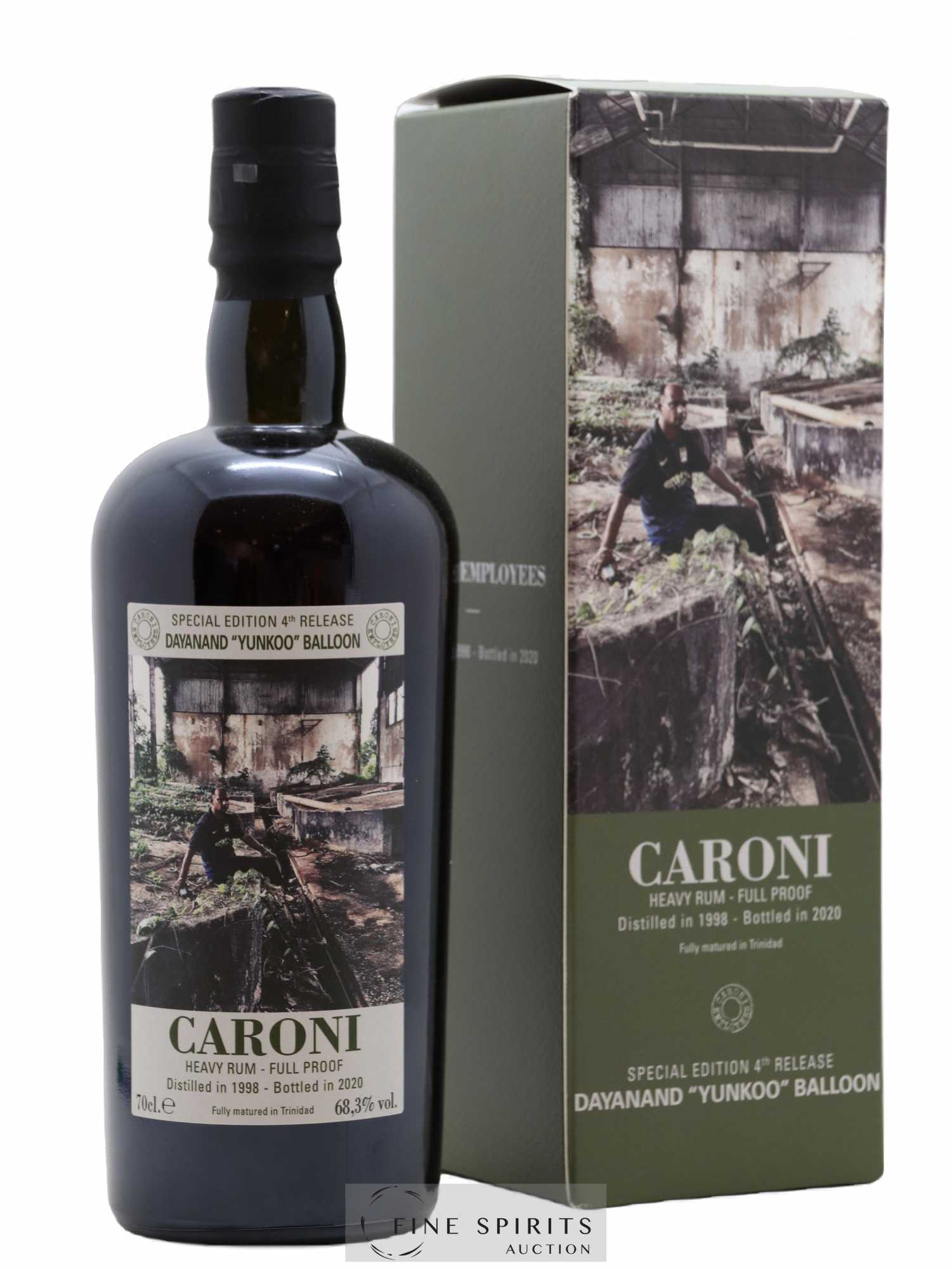 Caroni 1998 Velier Special Edition Dayanand Yunkoo Balloon 4th Release - One of 1180 - bottled 2020 Employee Serie - Lot de 1 bouteille - 0