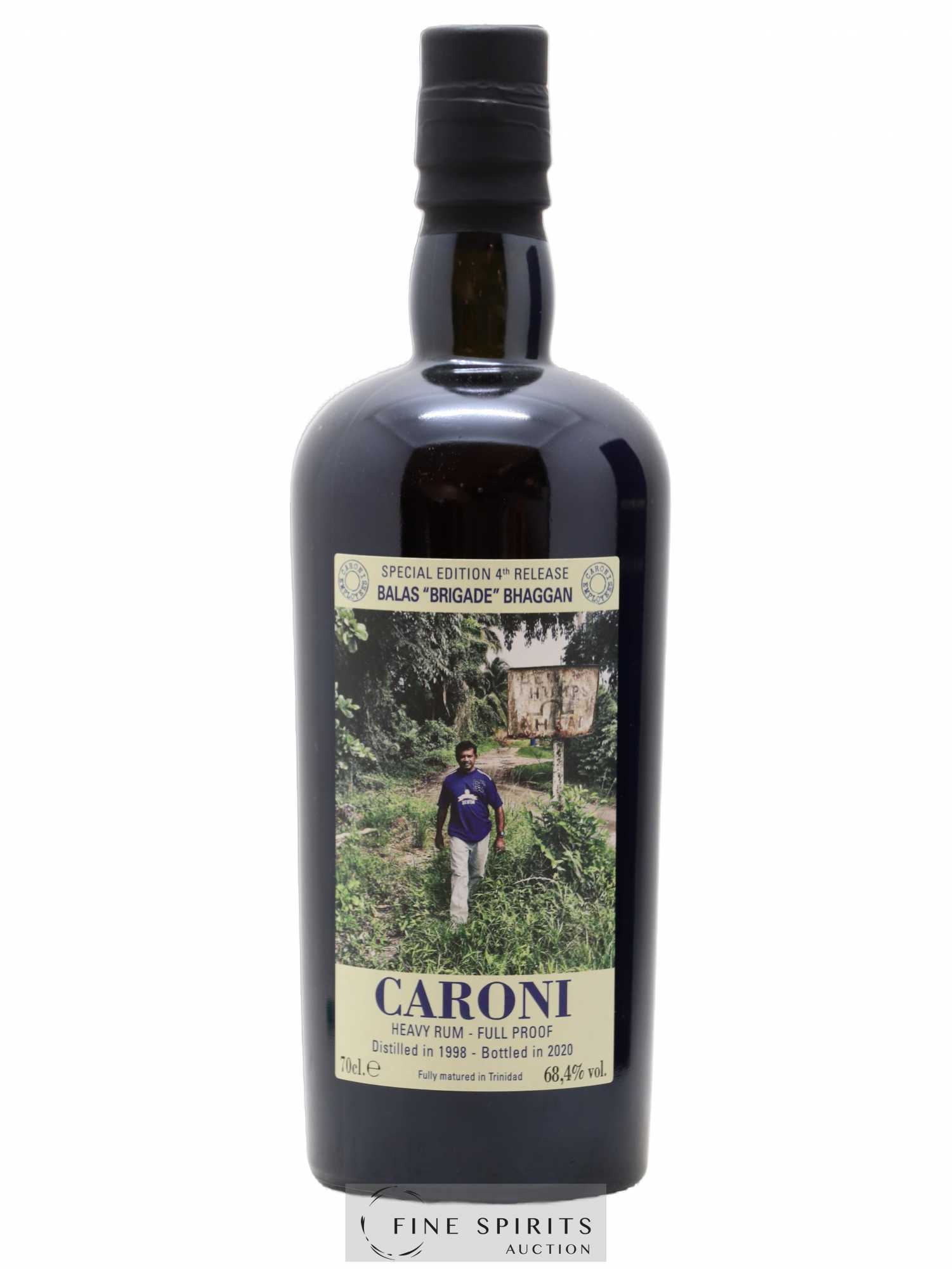 Caroni 1998 Velier Special Edition Balas Brigade Bhaggan 4th Release - One of 1158 - bottled 2020 Employee Serie - Lot de 1 bouteille - 1