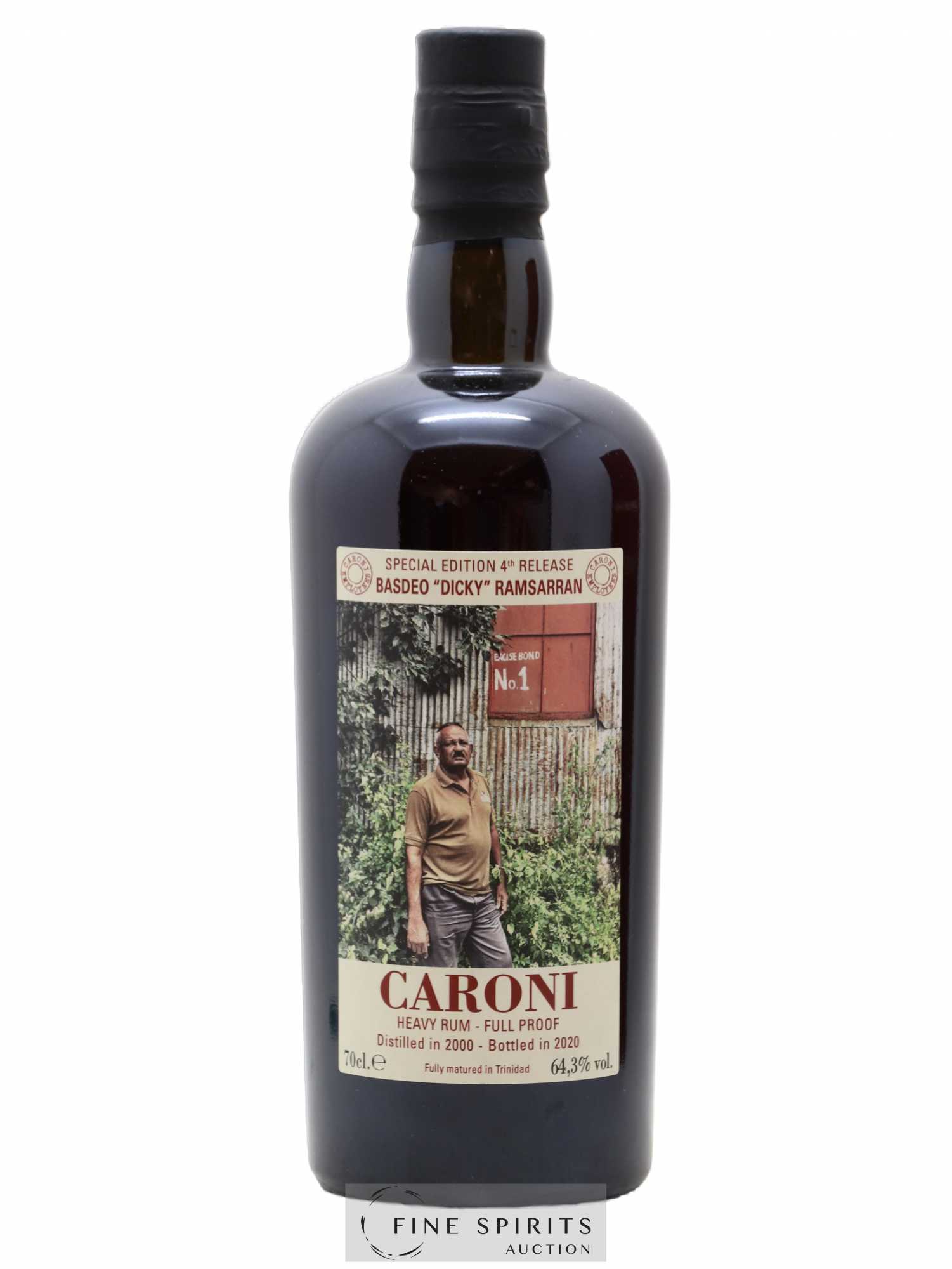 Caroni 2000 Velier Special Edition Basdeo Dicky Ramsarran 4th Release - One of 1251 - bottled 2020 Employee Serie - Lot de 1 bouteille - 1