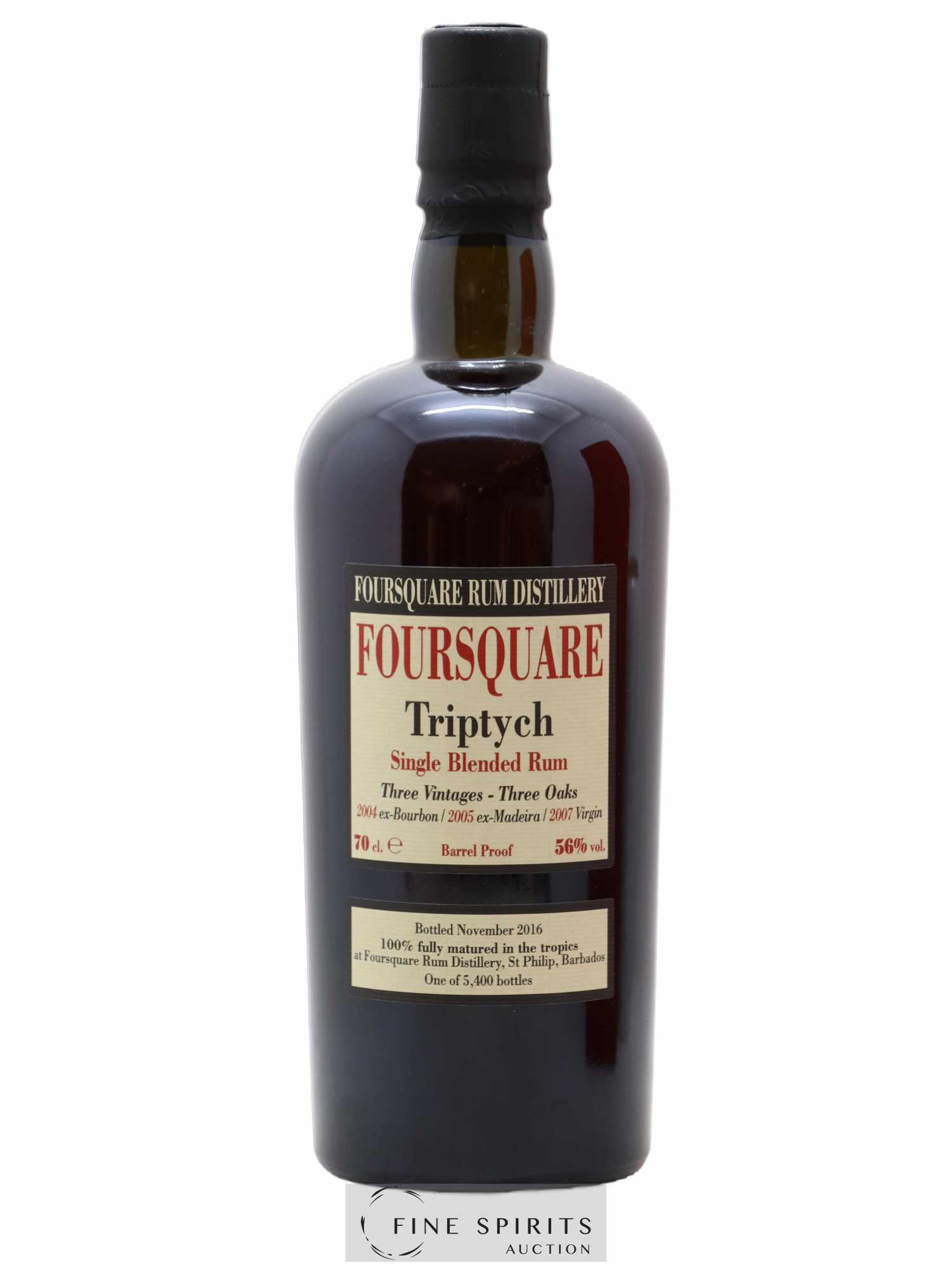 Foursquare Velier Triptych One of 5400 - bottled 2016 - Posten von 1 Flasche - 1