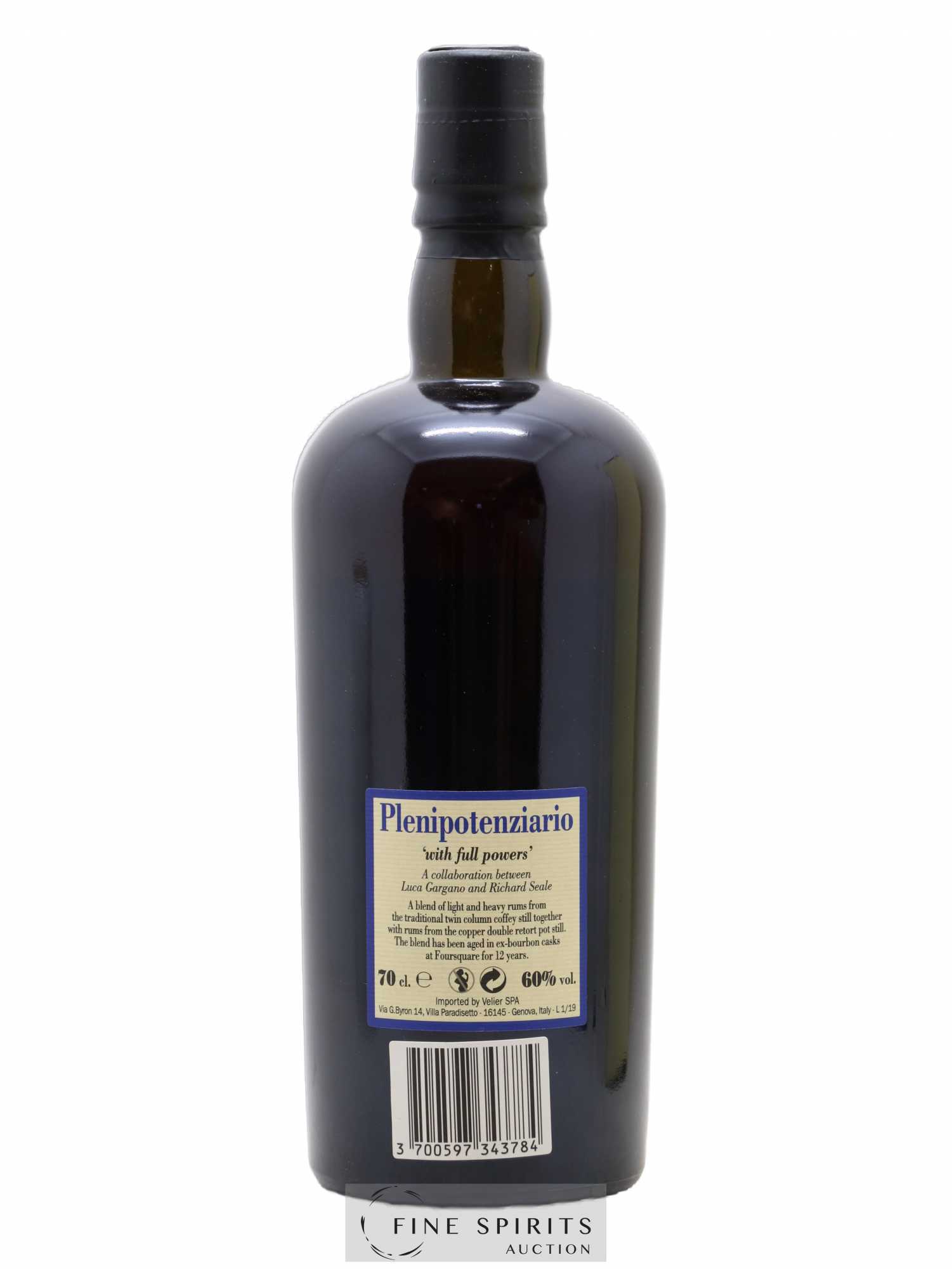 Foursquare 12 years 2007 Velier Plenipotenziario Barrel Proof - One of 6000 - bottled 2019 - Lot de 1 bouteille - 2