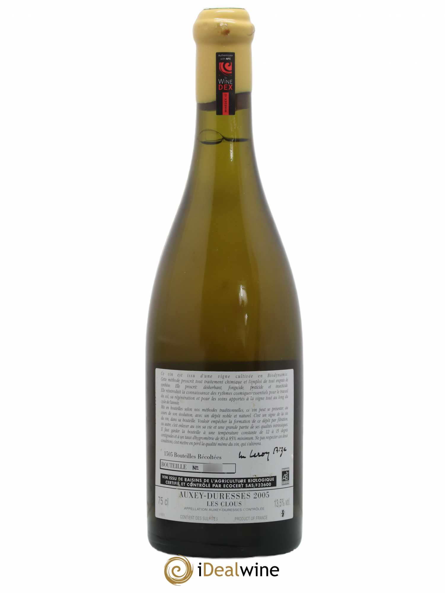 Auxey-Duresses Les Clous d'Auvenay (Domaine) 2005 - Lot de 1 bouteille - 1