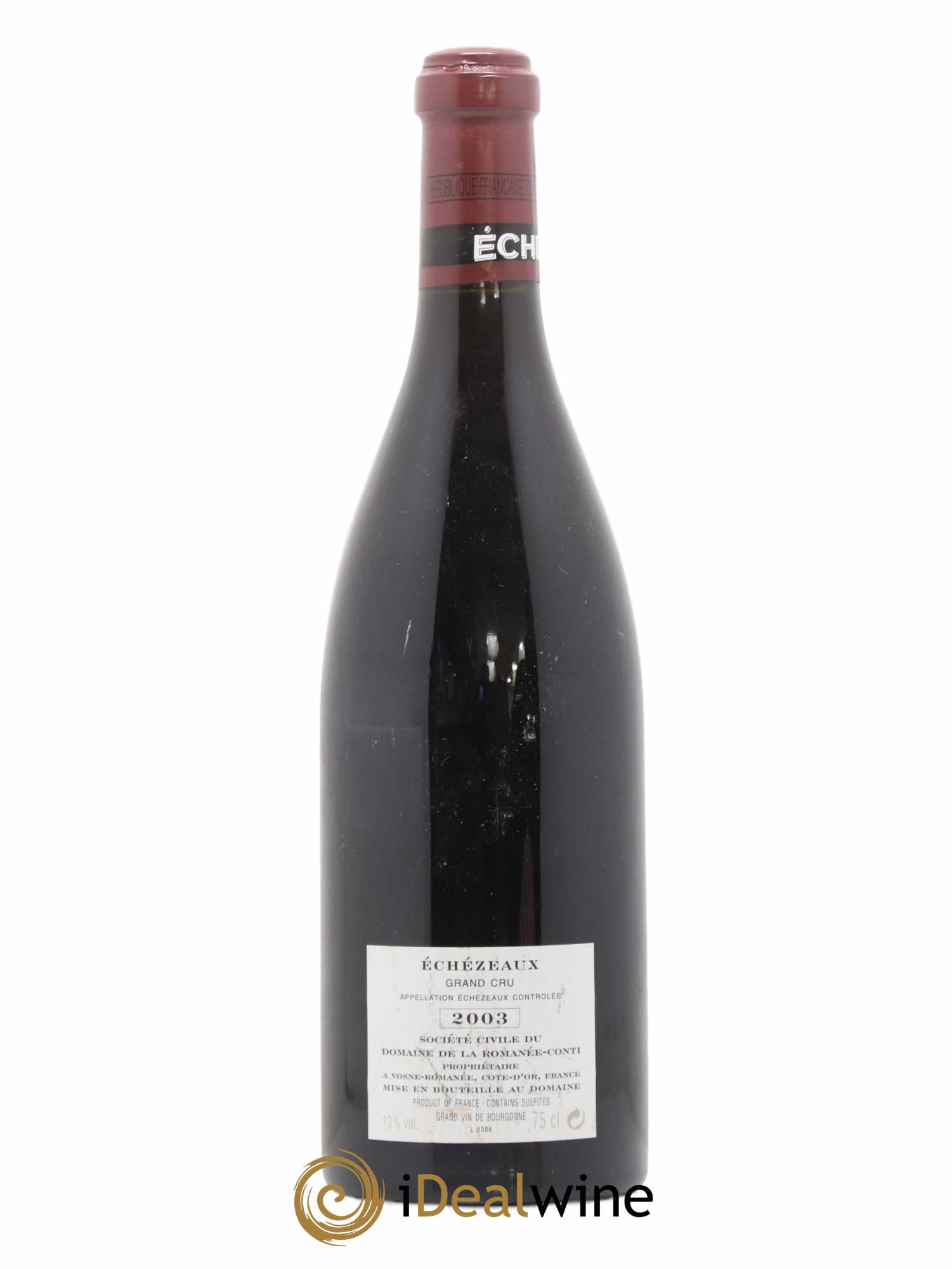 Echezeaux Grand Cru Domaine de la Romanée-Conti 2003 - Lot de 1 bouteille - 1