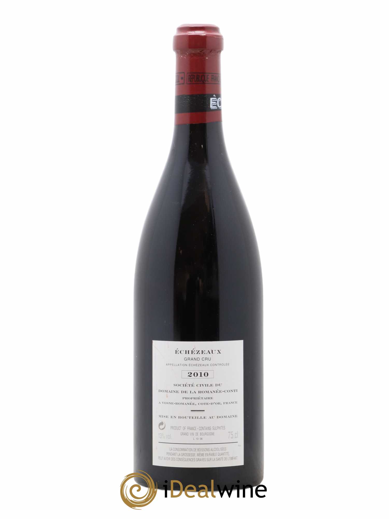 Echezeaux Grand Cru Domaine de la Romanée-Conti 2010 - Lot de 1 bouteille - 1