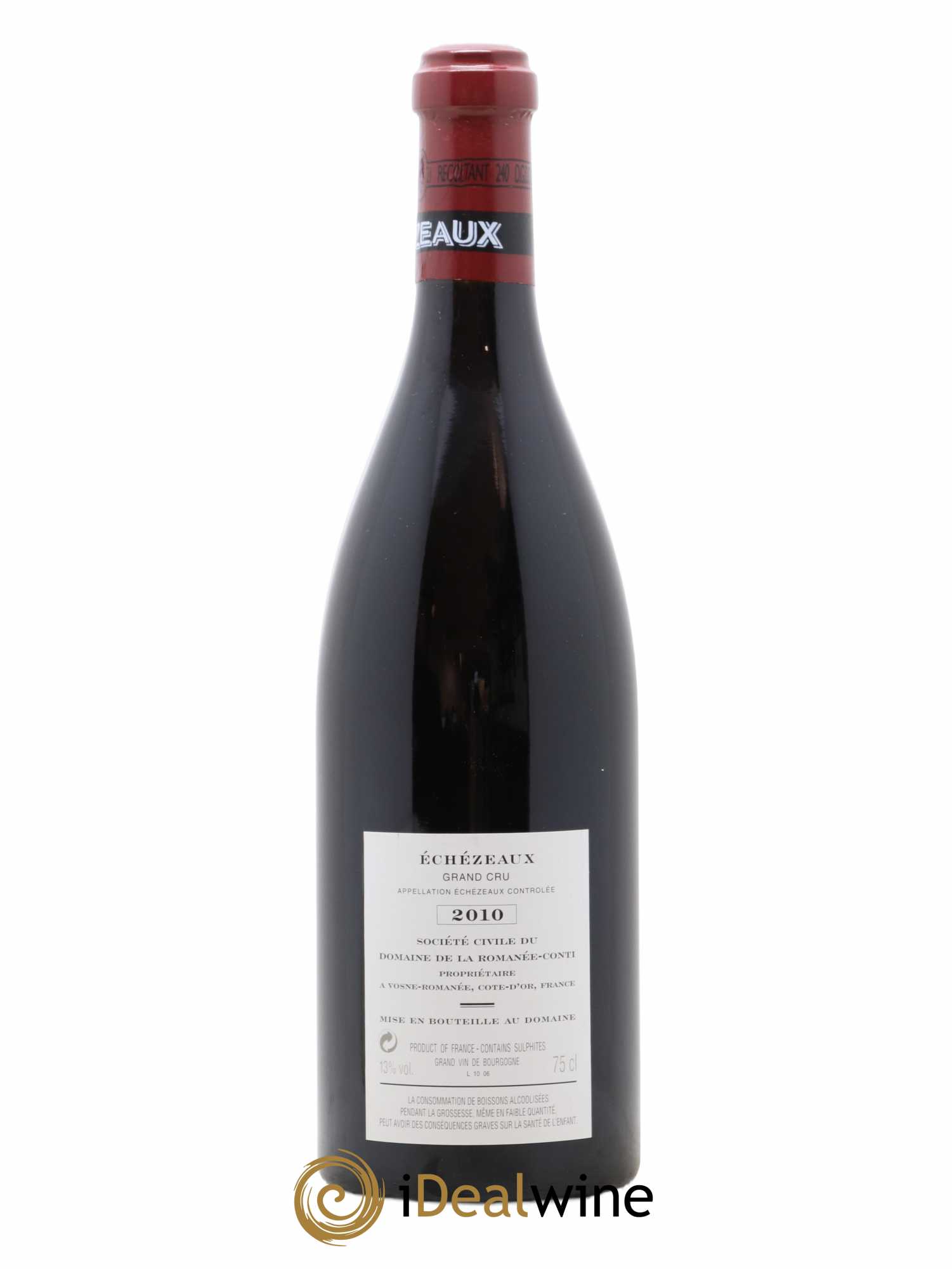 Echezeaux Grand Cru Domaine de la Romanée-Conti 2010 - Lot de 1 bouteille - 1