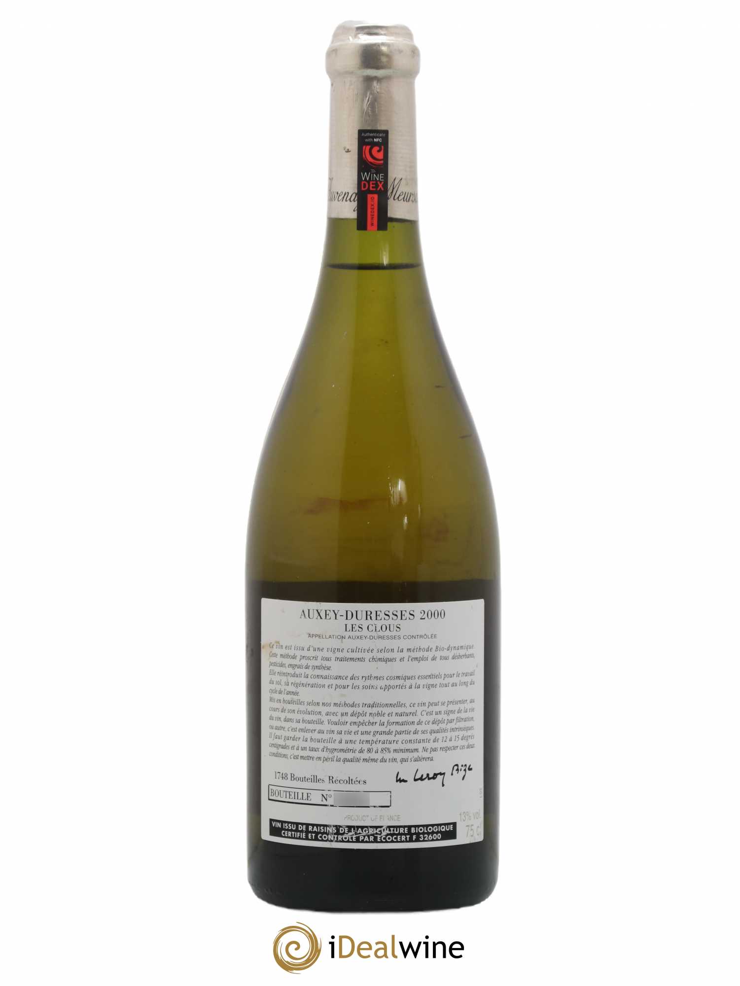 Auxey-Duresses Les Clous d'Auvenay (Domaine) 2000 - Lot de 1 bouteille - 1