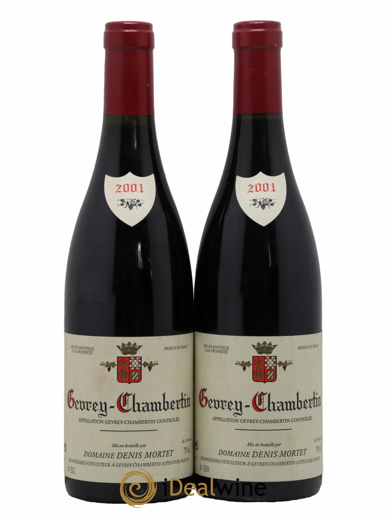 Gevrey-Chambertin Denis Mortet (Domaine) 2001 - Lot de 2 bouteilles - 0