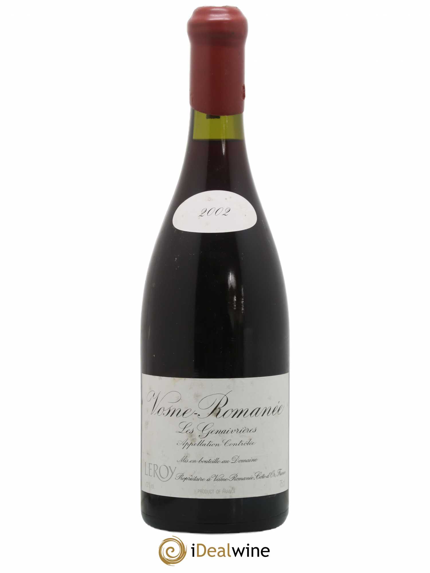 Vosne-Romanée Les Genaivrières Leroy (Domaine) 2002 - Lot de 1 bouteille - 0