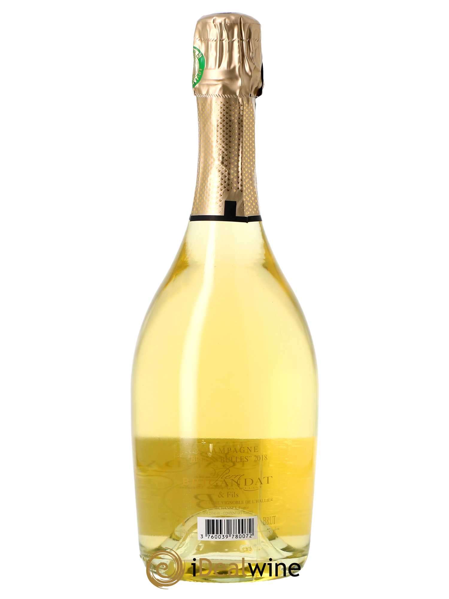 Belles Bulles Blanc de Blancs Brut Brigandat 2018 - Lot de 1 bouteille - 1