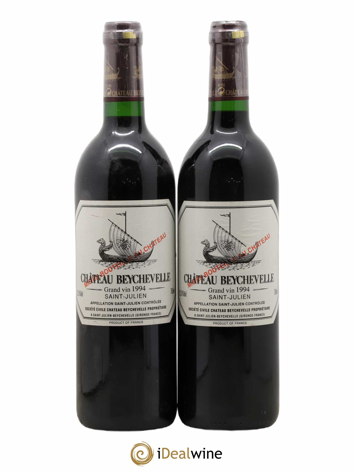 Château Beychevelle 4ème Grand Cru Classé 1994 - Lot de 2 bouteilles - 0