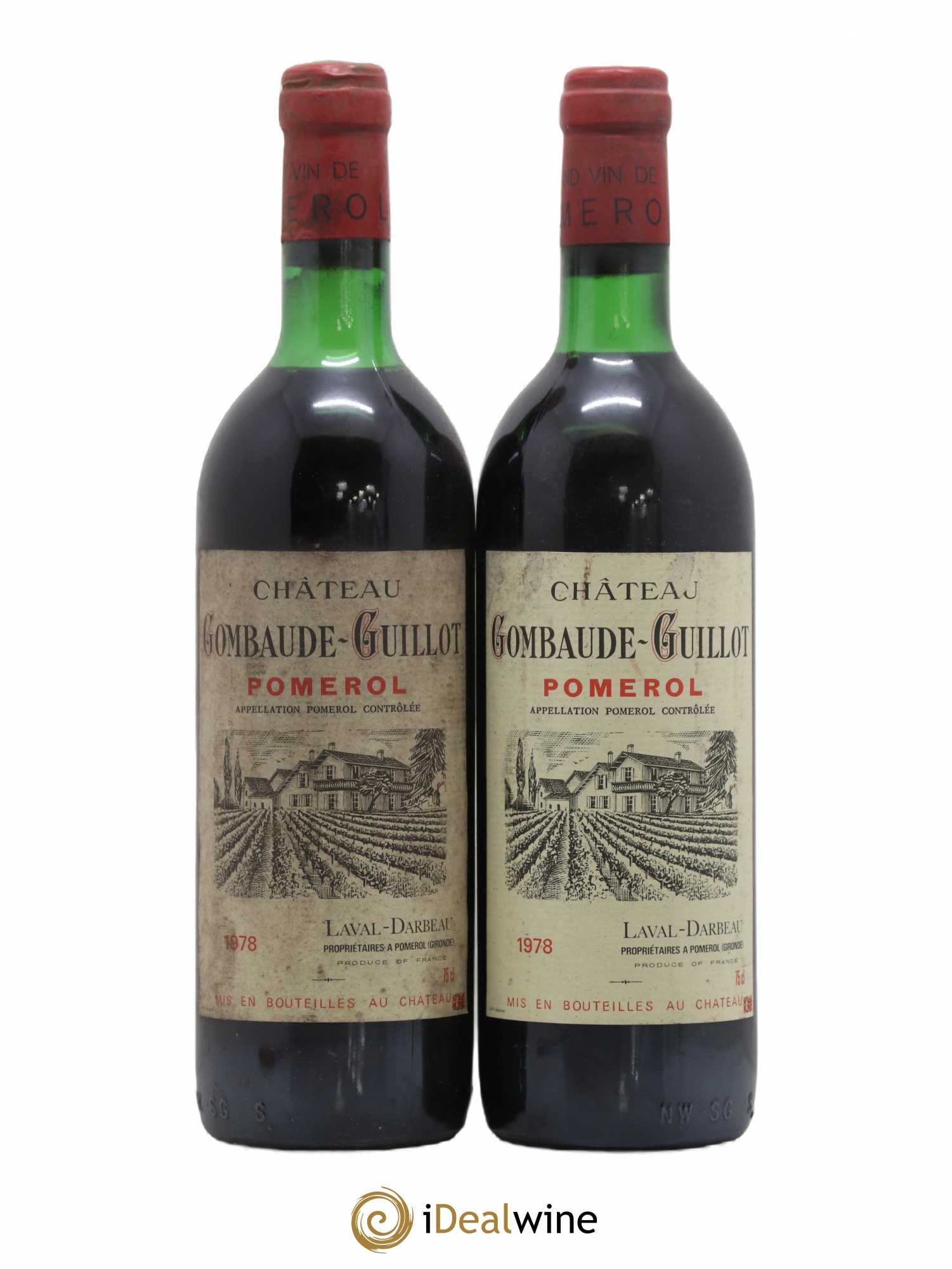 Château Gombaude Guillot (sans prix de réserve) 1978 - Lot de 2 bouteilles - 0