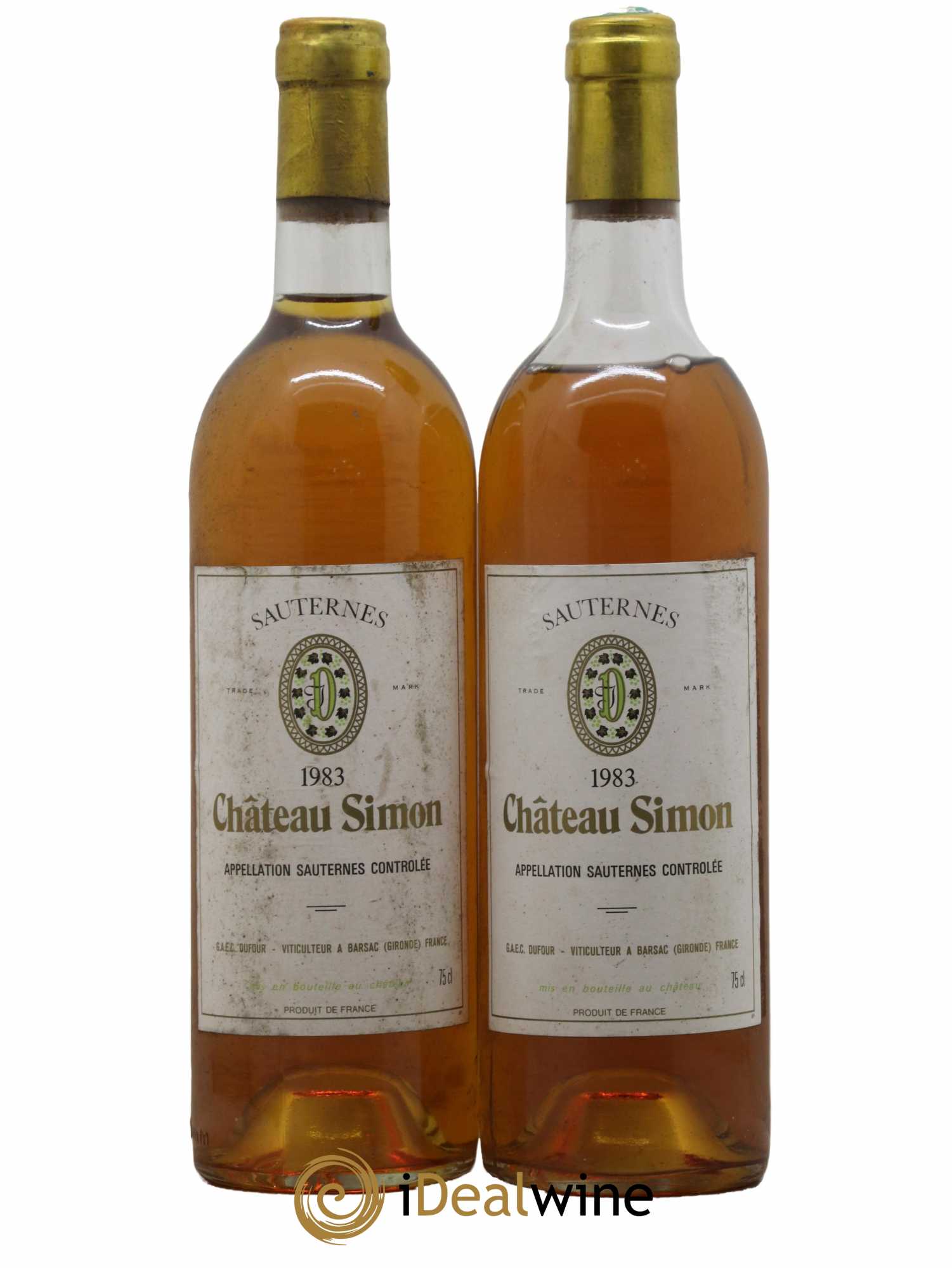 Château Simon 1983 - Lotto di 2 bottiglie - 0