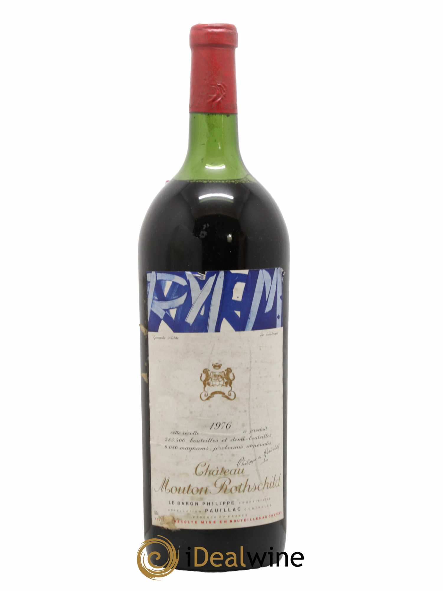 Château Mouton Rothschild 1er Grand Cru Classé 1976 - Lot de 1 magnum - 0