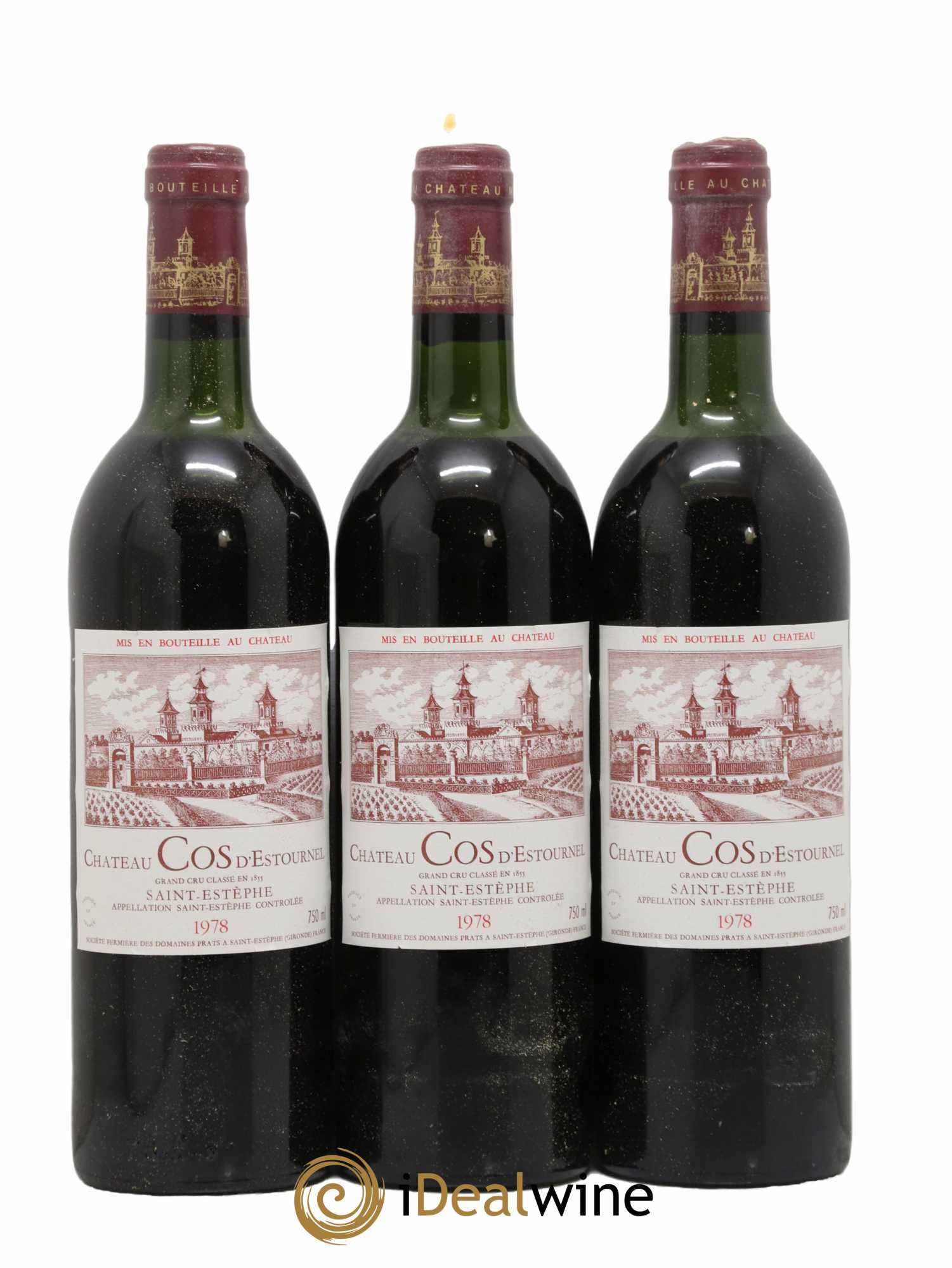 Cos d'Estournel 2ème Grand Cru Classé 1978 - Lot de 3 bouteilles - 0