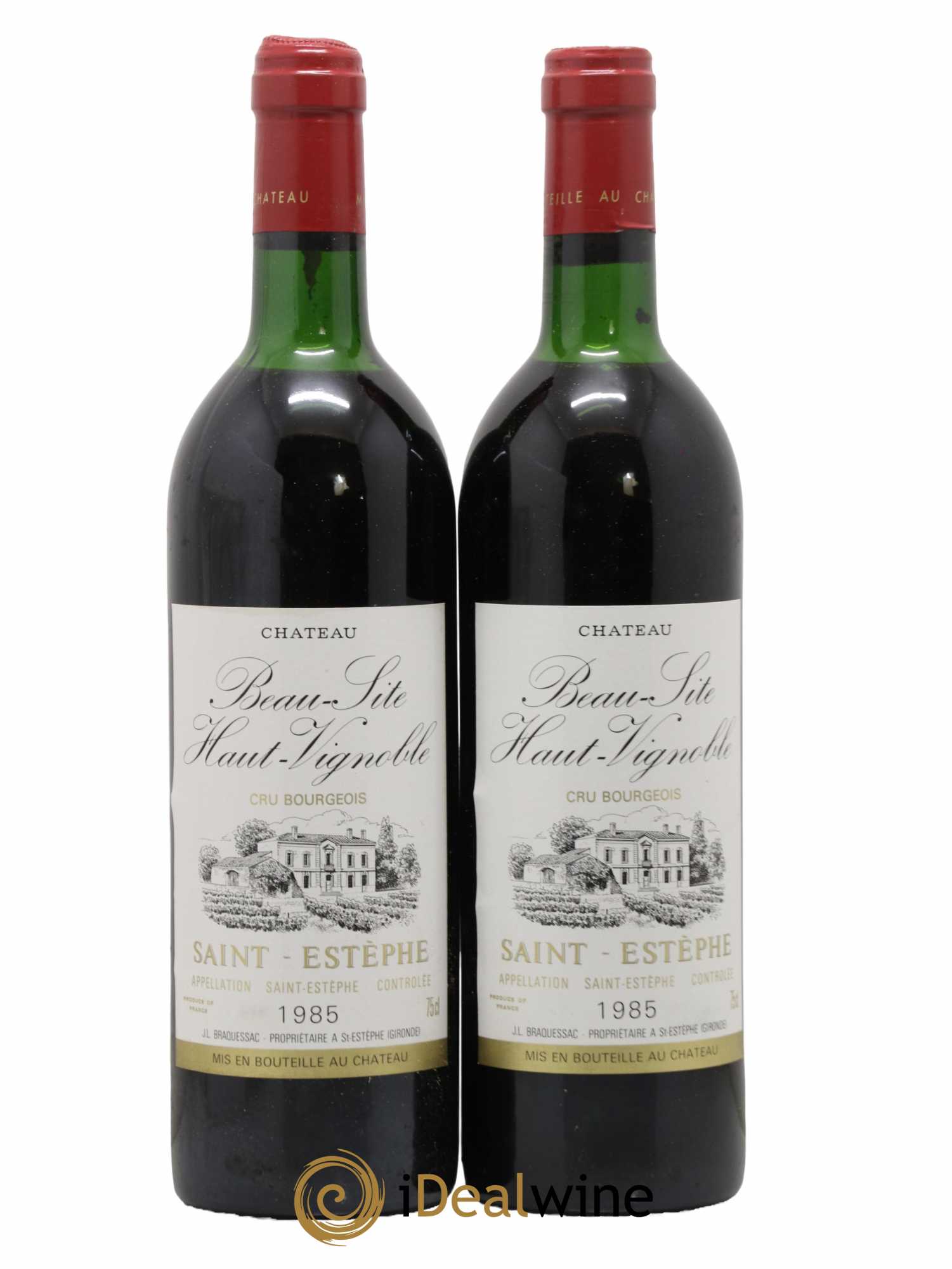 Château Beau Site Cru Bourgeois 1985 - Lotto di 2 bottiglie - 0