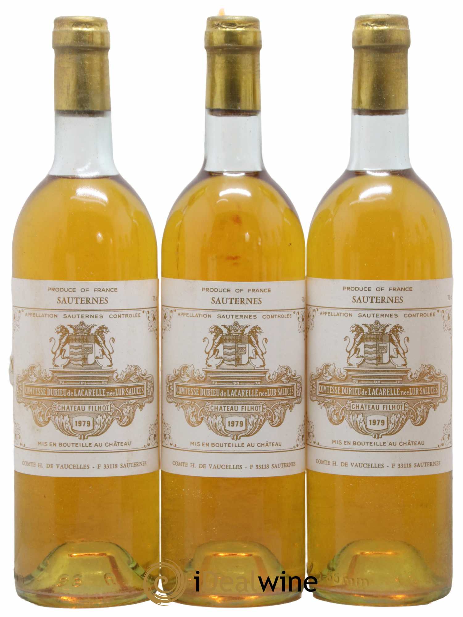Château Filhot 2ème Grand Cru Classé 1979 - Lot de 6 bouteilles - 1
