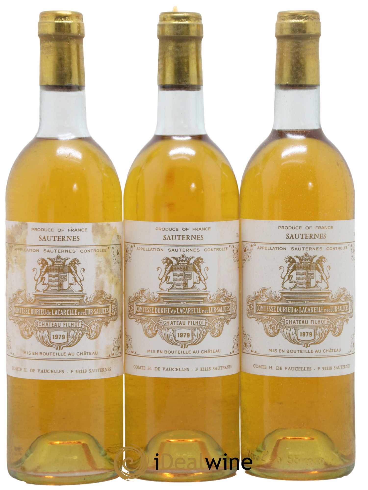 Château Filhot 2ème Grand Cru Classé 1979 - Lot de 6 bouteilles - 2