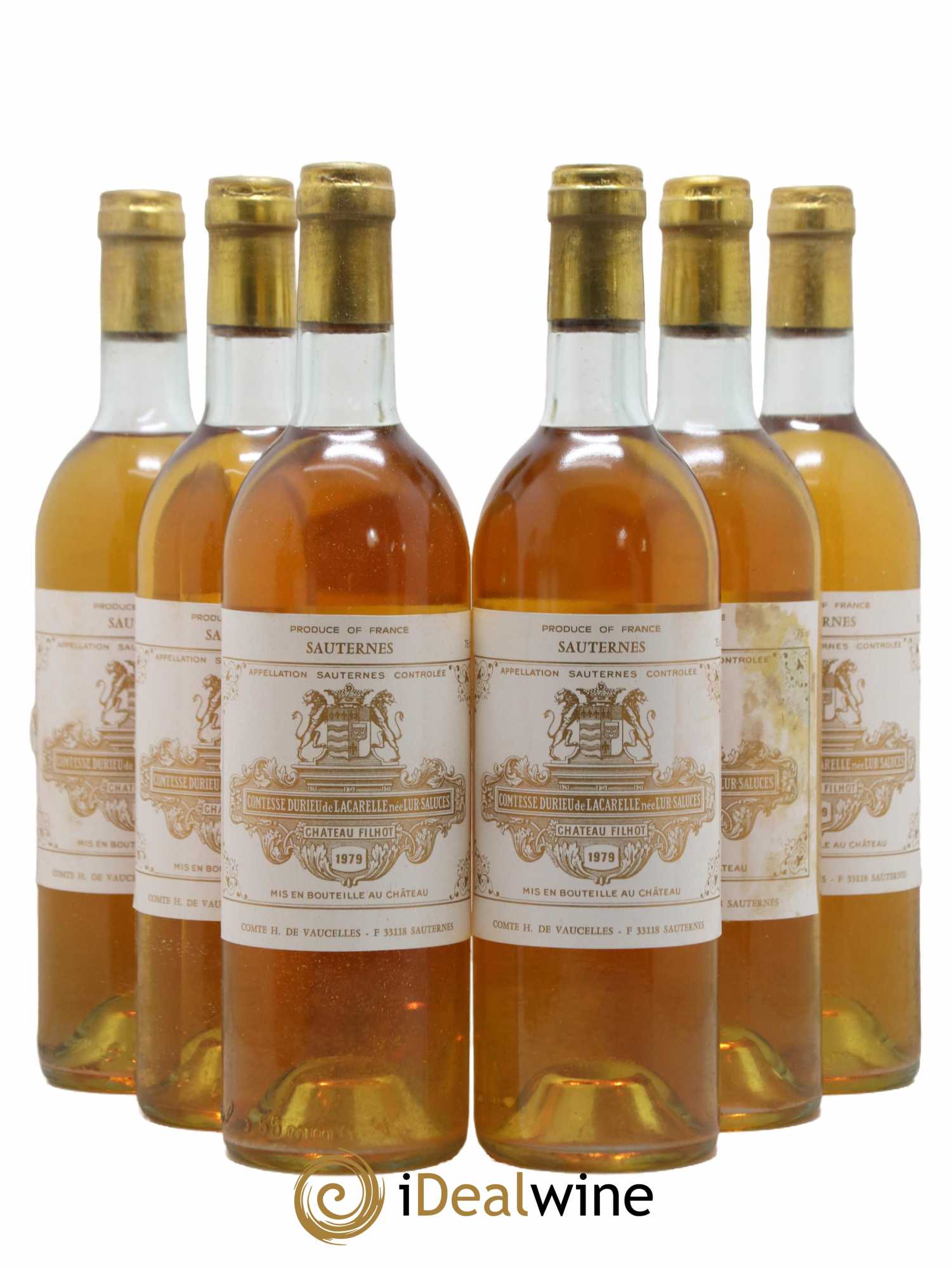 Château Filhot 2ème Grand Cru Classé 1979 - Lot de 6 bouteilles - 0