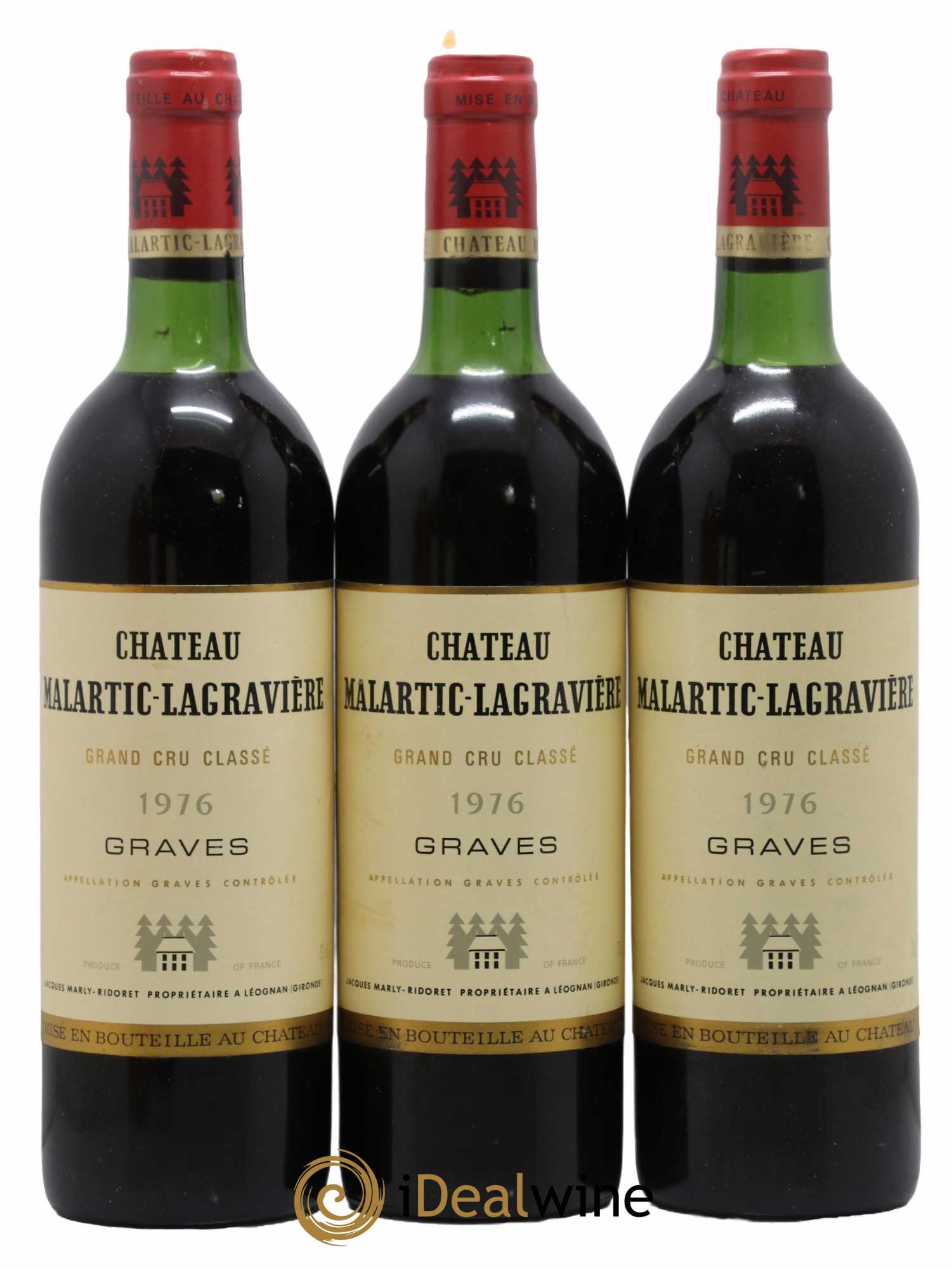 Château Malartic-Lagravière Cru Classé de Graves 1976 - Lot de 6 bouteilles - 2