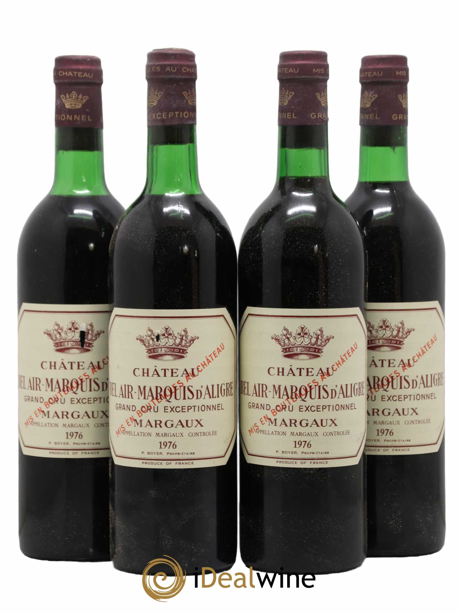 Château Bel Air Marquis d'Aligre 1976 - Lot de 4 bouteilles - 0