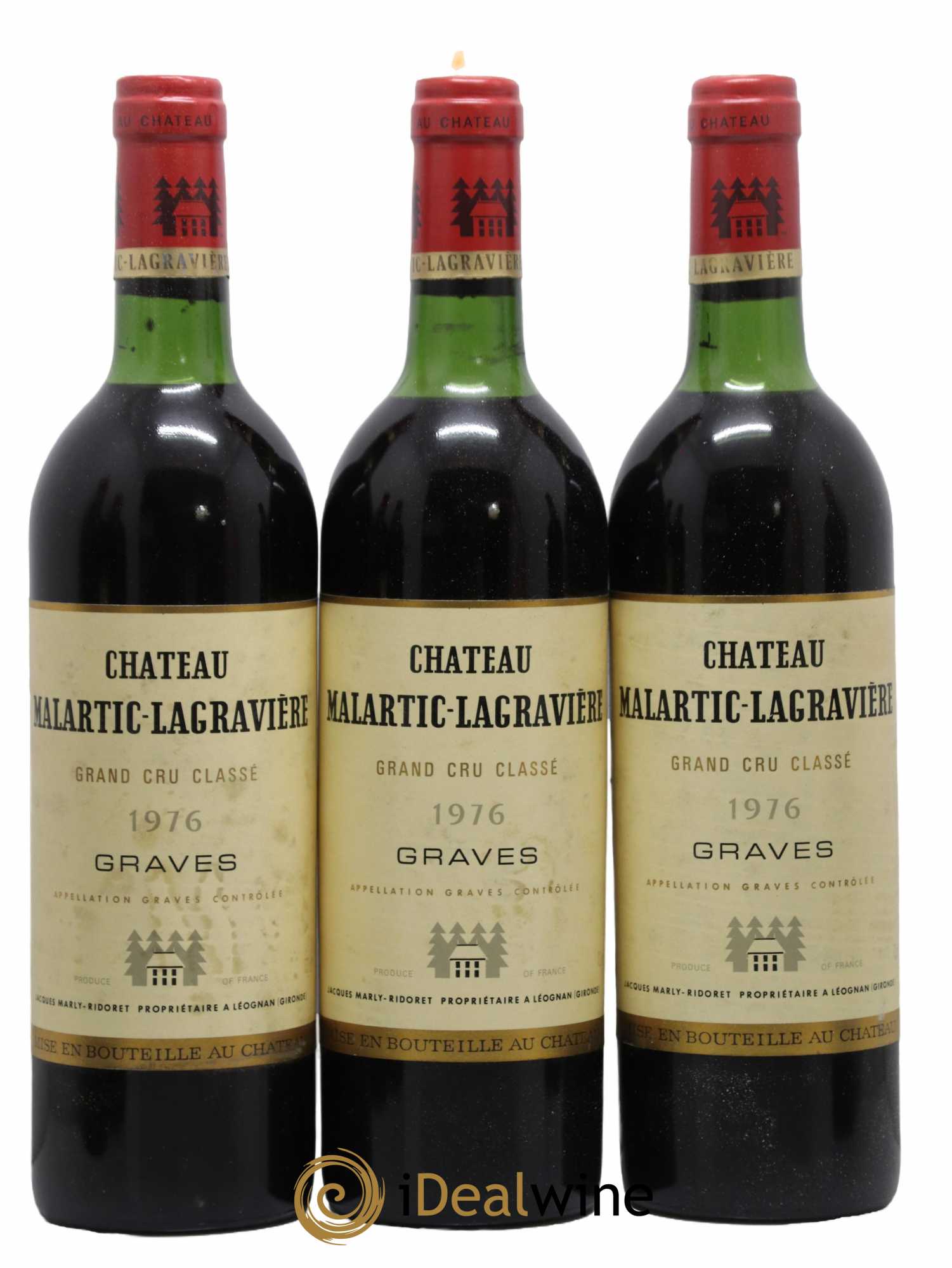 Château Malartic-Lagravière Cru Classé de Graves 1976 - Lot de 12 bouteilles - 3