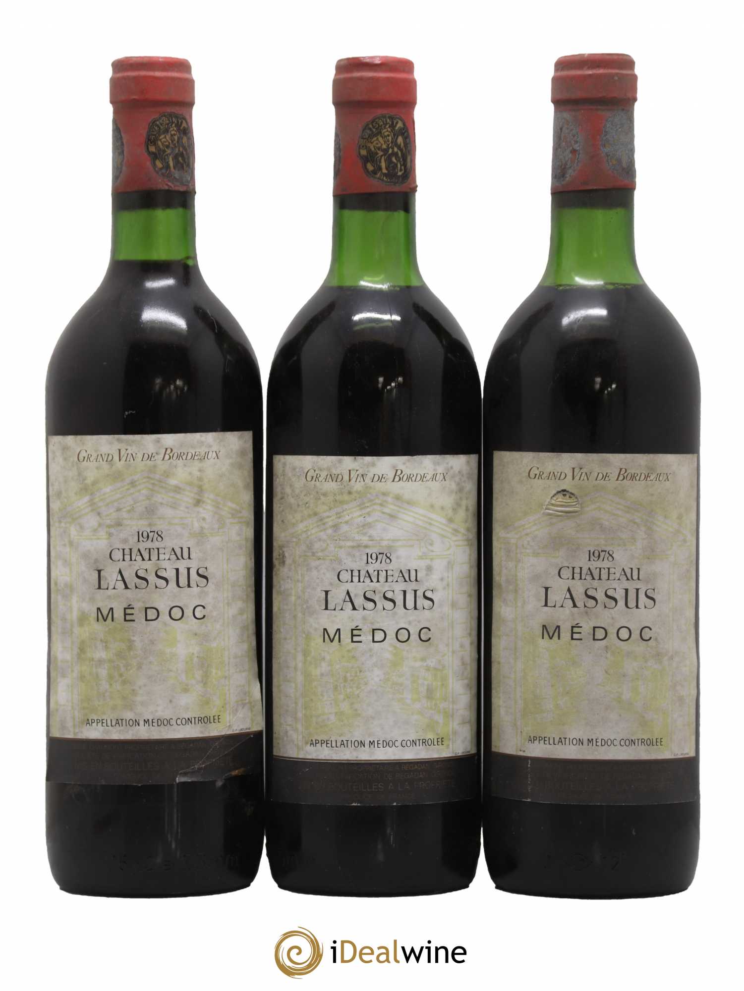 Médoc Cru Bourgeois Château Lassus (sans prix de réserve) 1978 - Posten von 3 Flaschen - 0