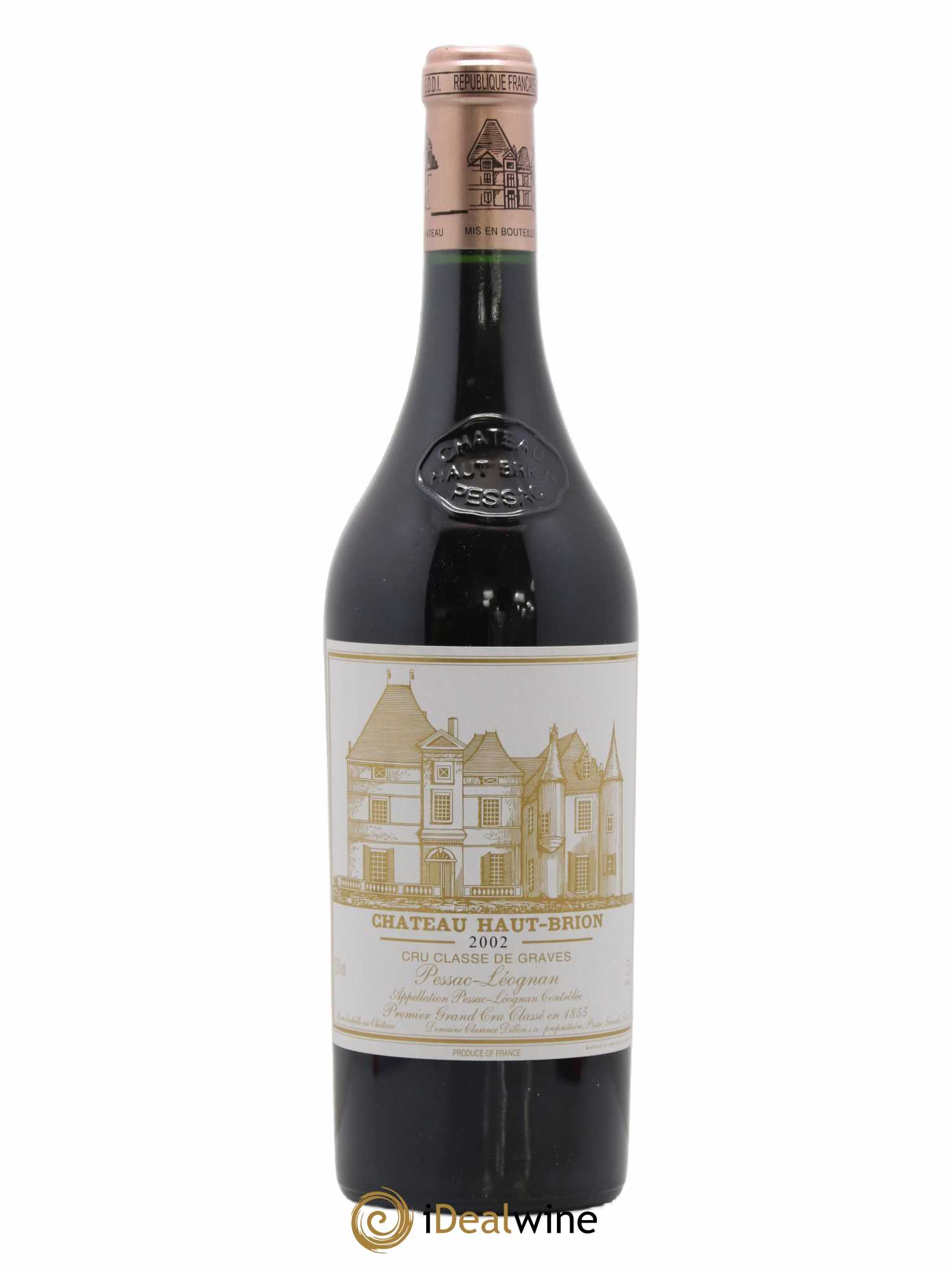 Château Haut Brion 1er Grand Cru Classé 2002 - Lot de 1 bouteille - 0