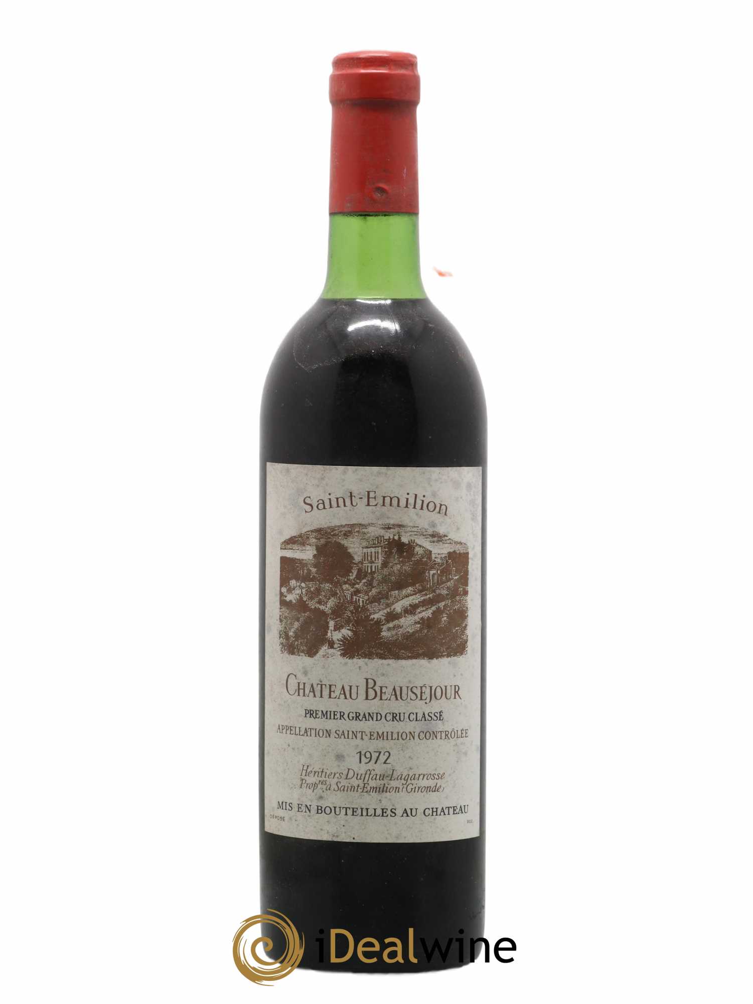 Château Beauséjour (Duffau-Lagarrosse) 1er Grand Cru Classé B 1972 - Lot de 1 bouteille - 0