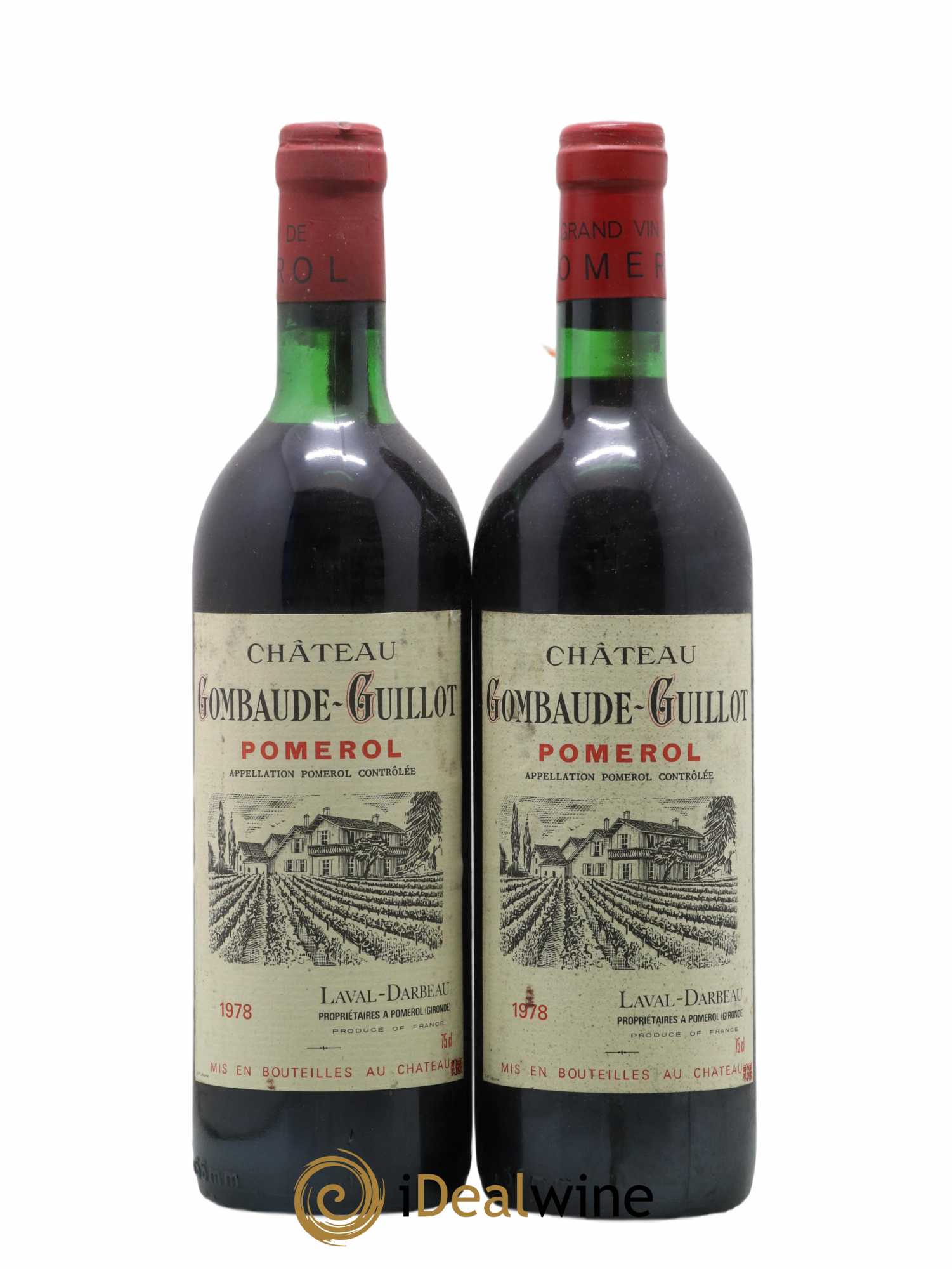 Château Gombaude Guillot 1978 - Lot de 2 bouteilles - 0