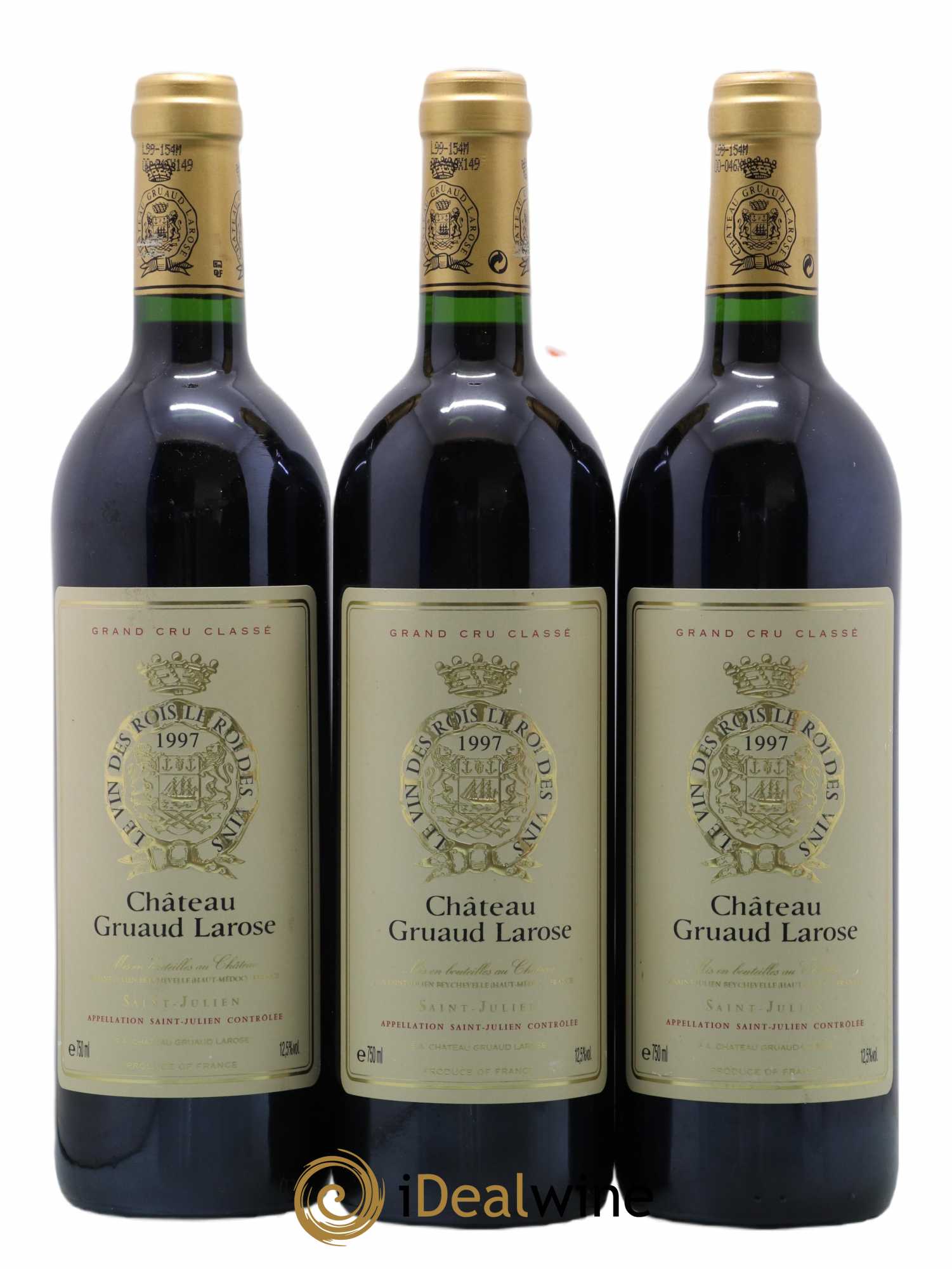 Château Gruaud Larose 2ème Grand Cru Classé 1997 - Lot de 3 bouteilles - 0