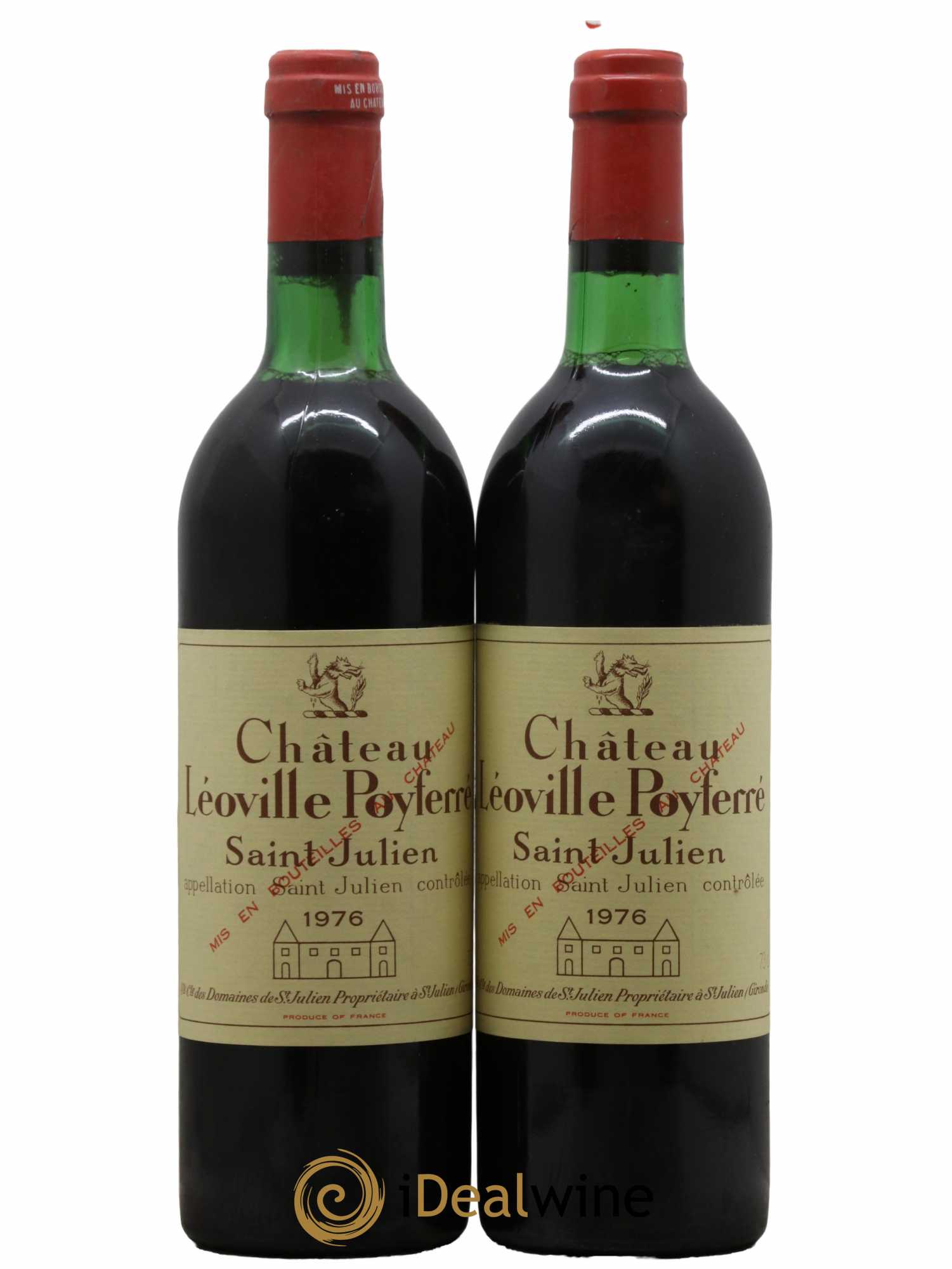 Château Léoville Poyferré 2ème Grand Cru Classé 1976 - Lot de 2 bouteilles - 0