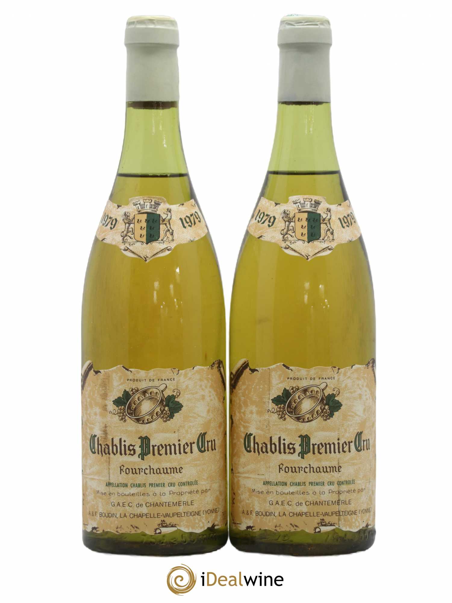 Chablis 1er Cru Fourchaume Chantemerle (Domaine de) 1979 - Lot de 2 bouteilles - 0