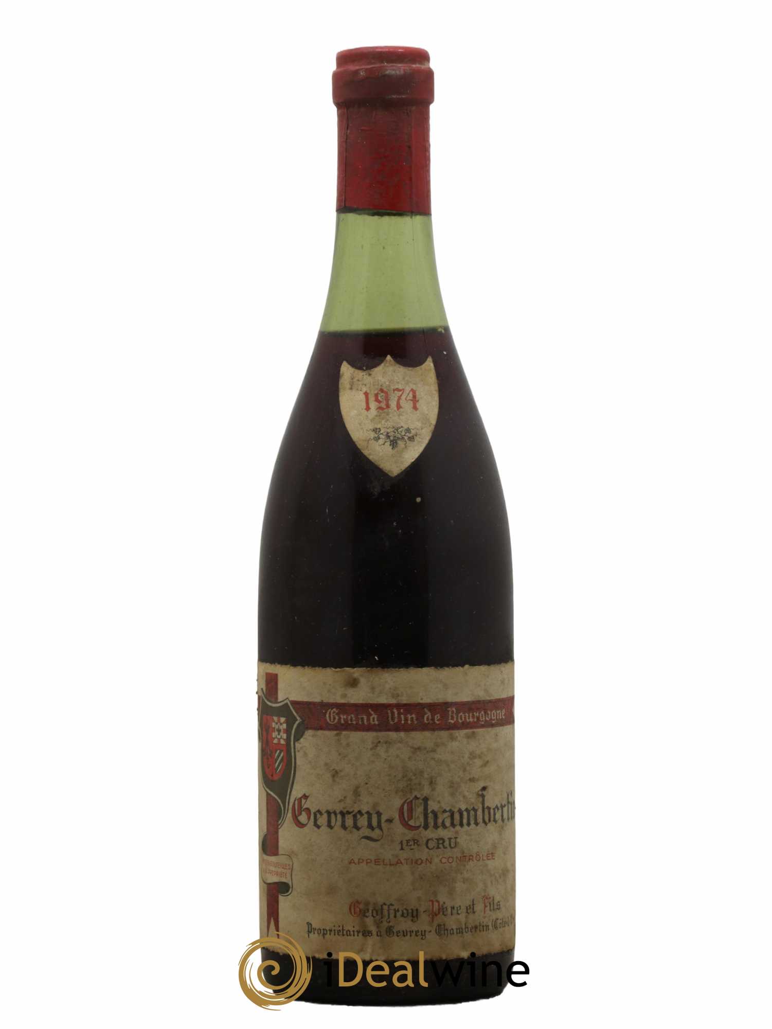 Gevrey-Chambertin 1er Cru Geoffroy Père et Fils 1974 - Lot de 1 bouteille - 0