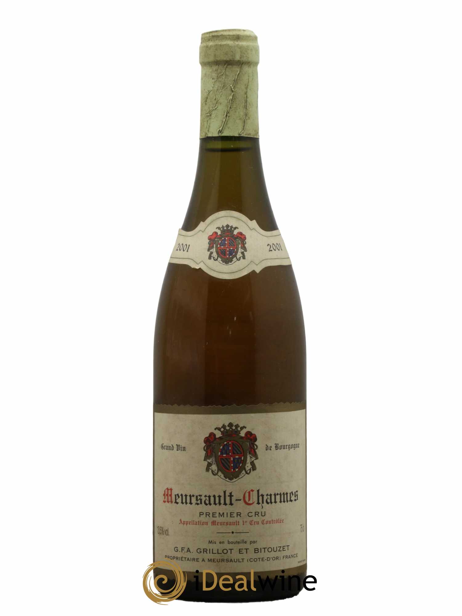 Meursault 1er Cru Charmes Domaine Grillot et Bitouzet 2001 - Lot de 1 bouteille - 0