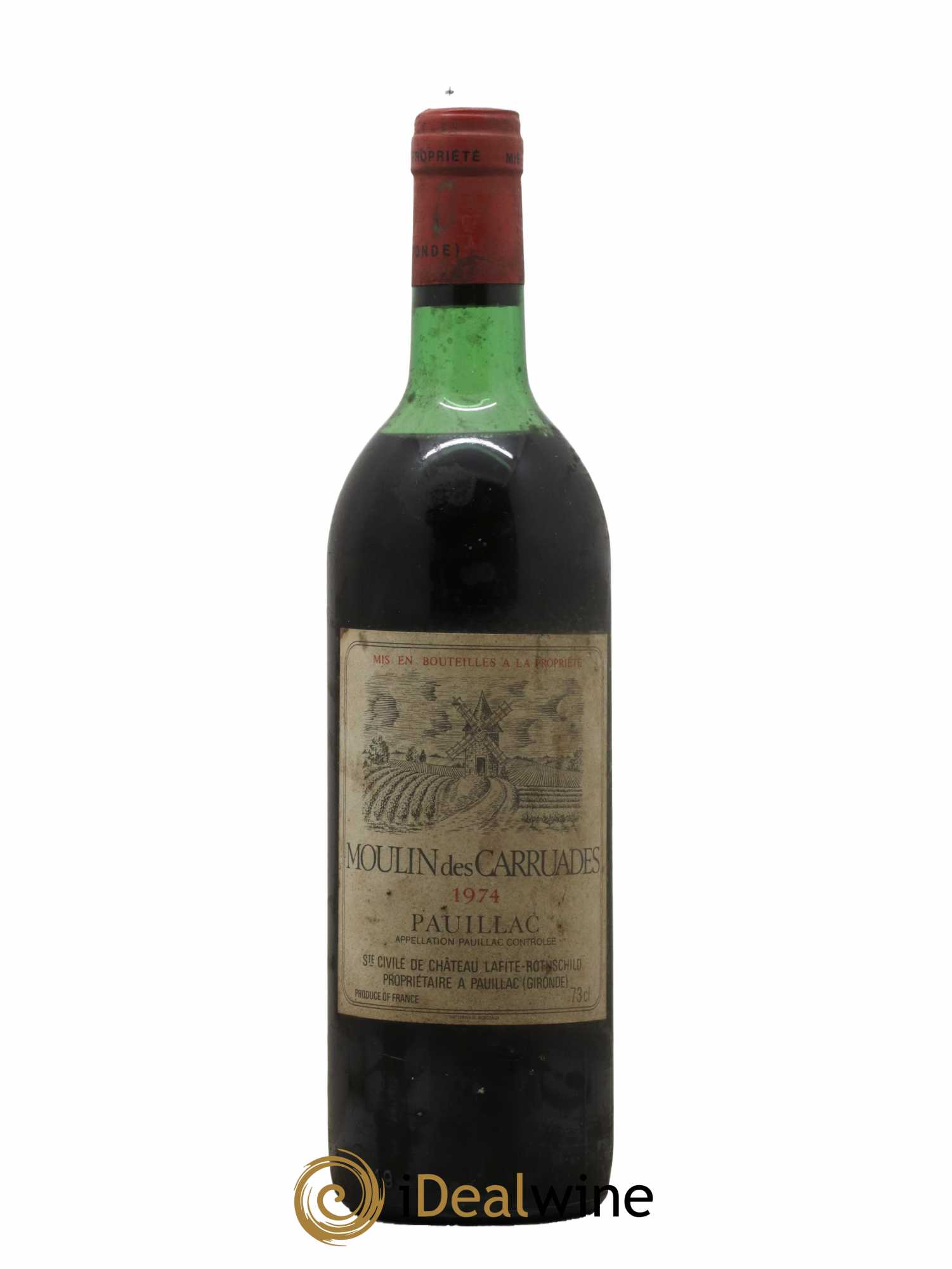 Moulin des Carruades Second Vin 1974 - Lot de 1 bouteille - 0