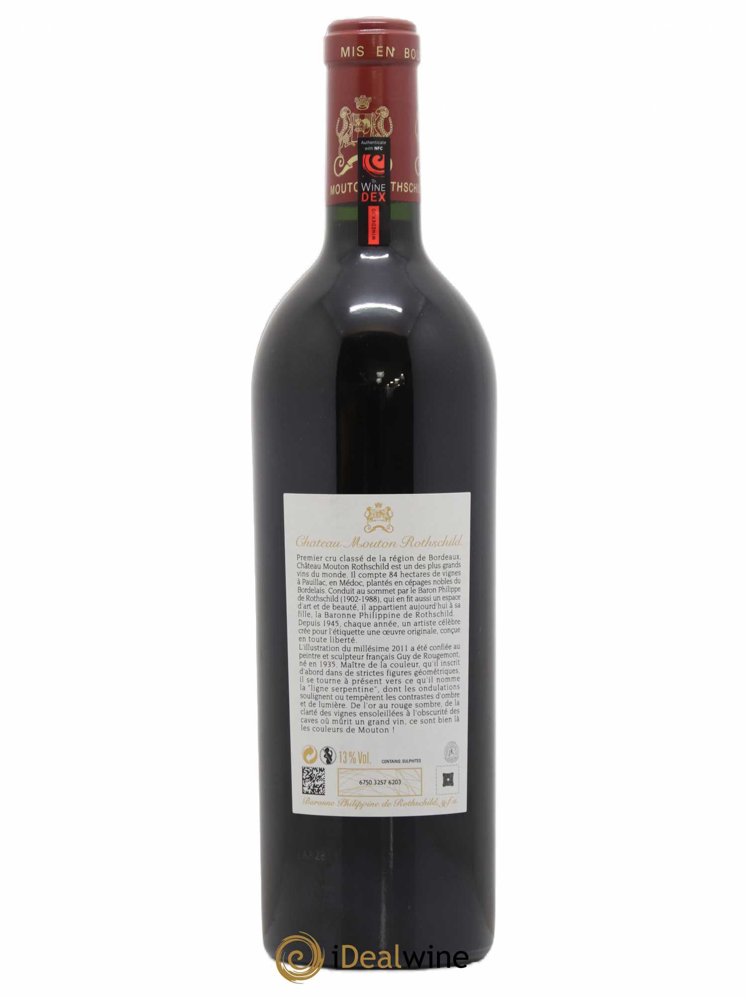 Château Mouton Rothschild 1er Grand Cru Classé 2011 - Lot de 1 bouteille - 1
