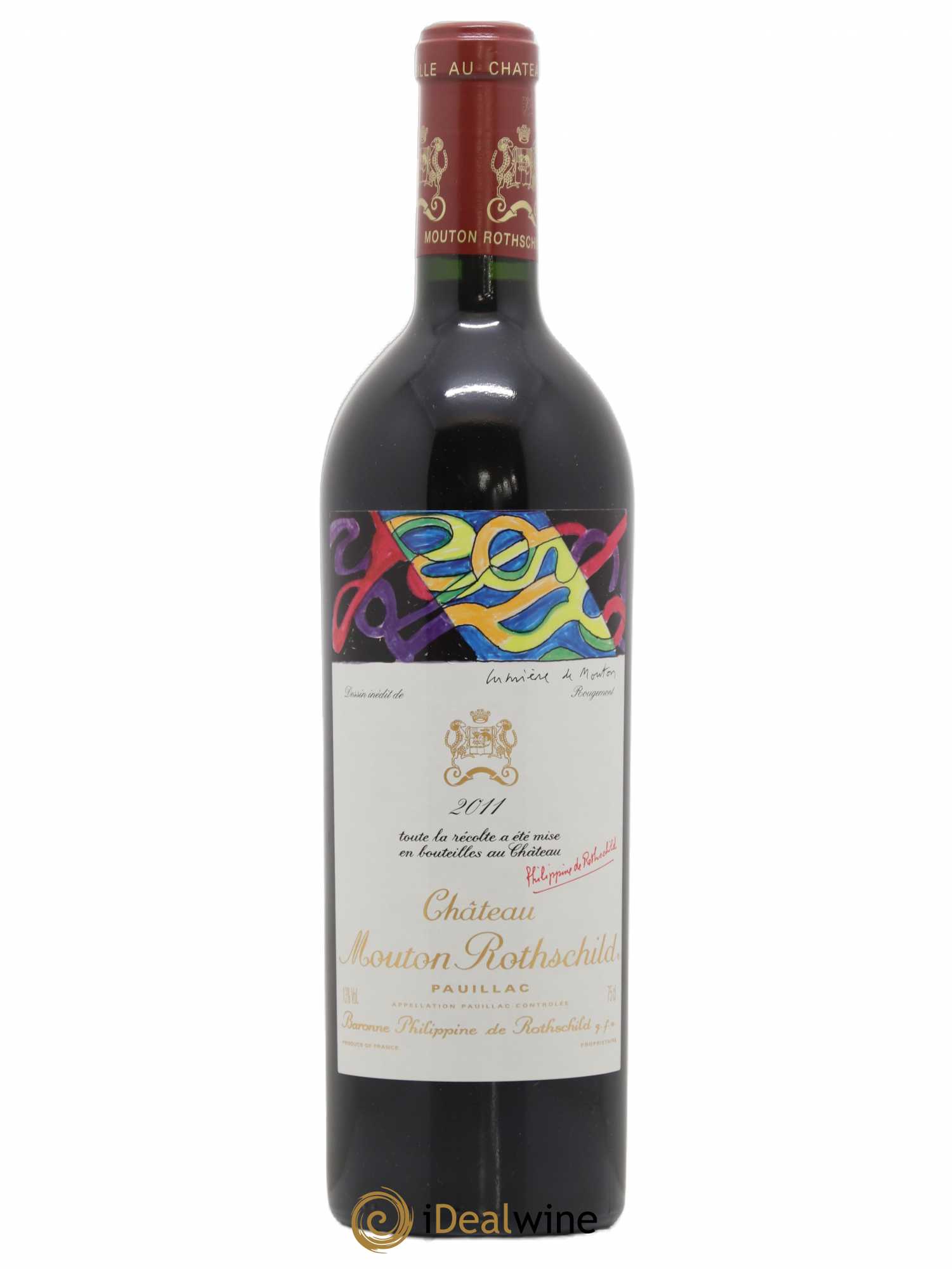 Château Mouton Rothschild 1er Grand Cru Classé 2011 - Lot de 1 bouteille - 0