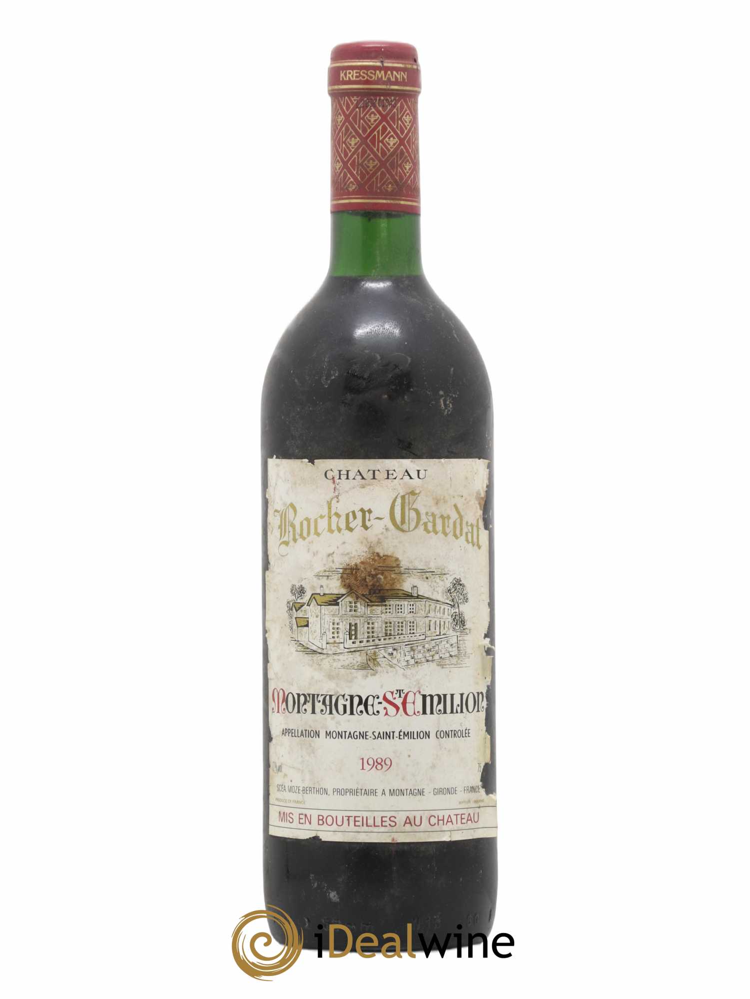 Montagne Saint-Émilion Château Rocher Gardat 1989 - Lot de 1 bouteille - 0