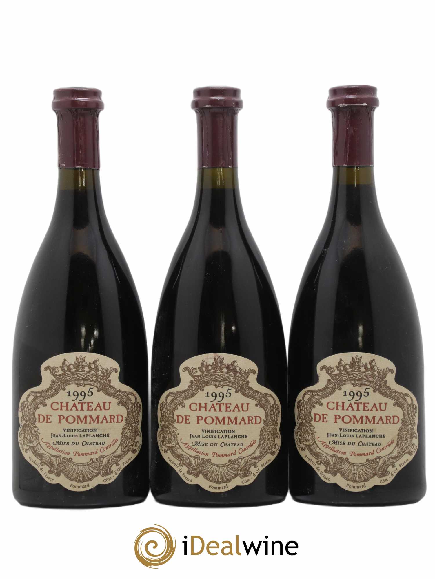 Pommard Château de Pommard 1995 - Lot de 3 bouteilles - 0