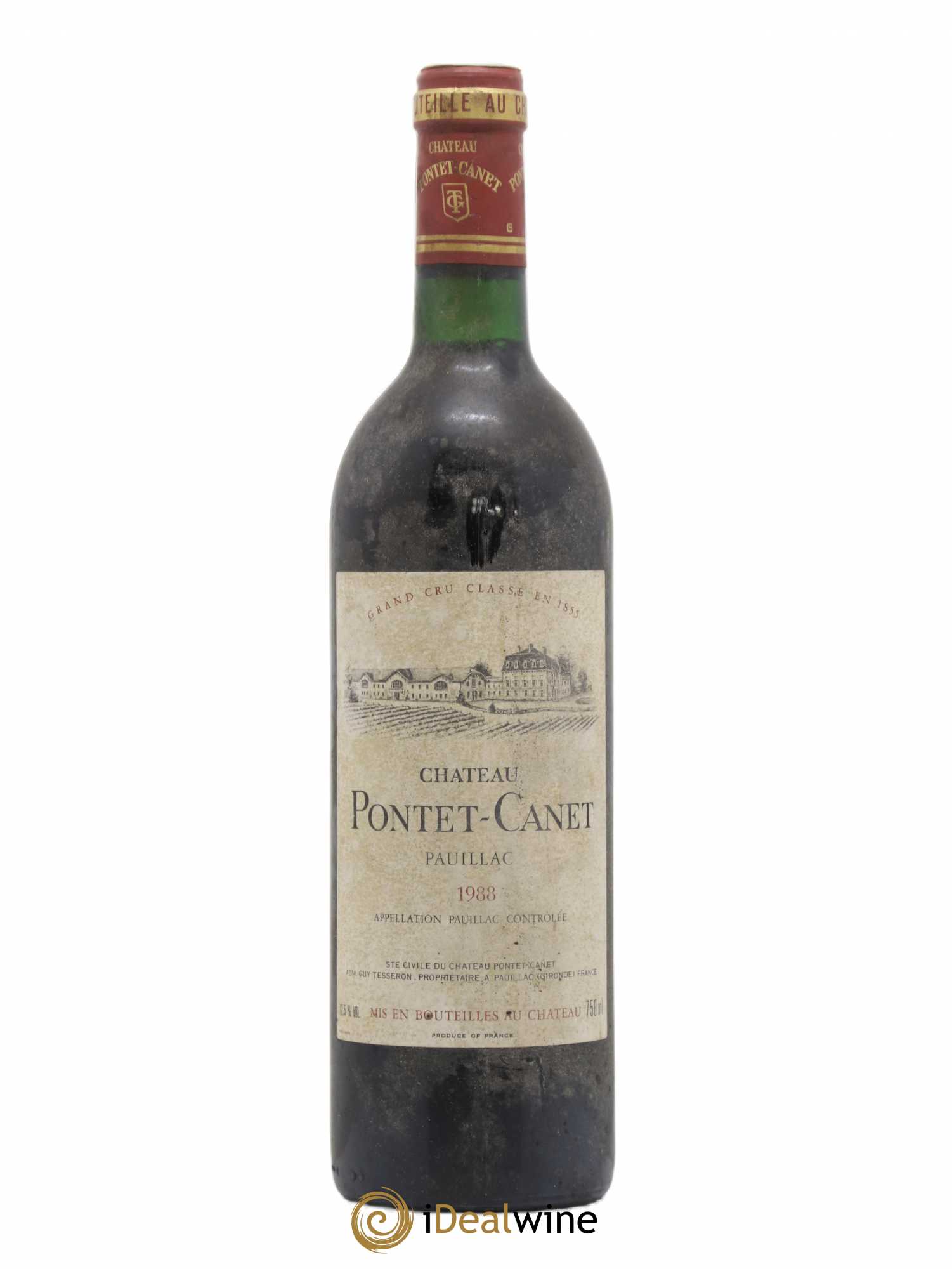 Château Pontet Canet 5ème Grand Cru Classé 1988 - Lot de 1 bouteille - 0