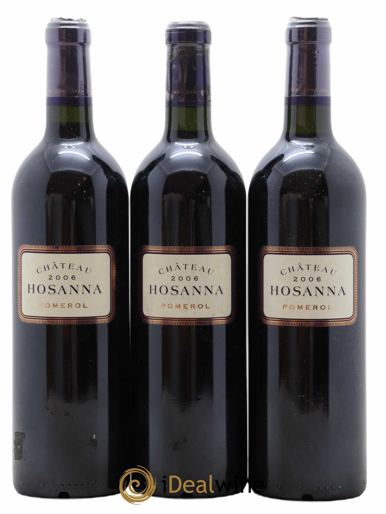 Château Hosanna 2006 - Lot of 3 bottles - 0